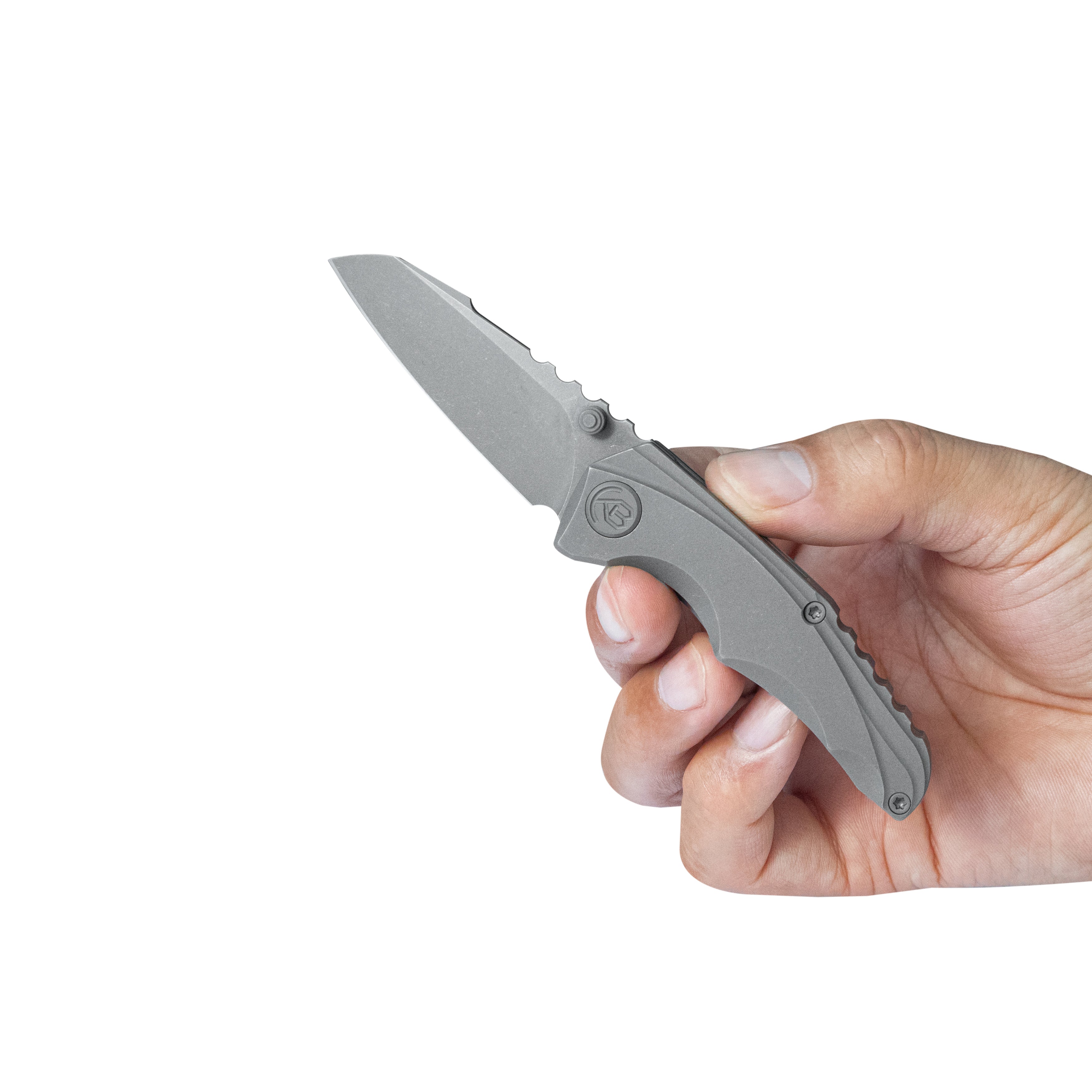 KB Steeltle Folding Knife Darkwash Titanium Handle 2.36" Darkwash M390 Blade KB390B