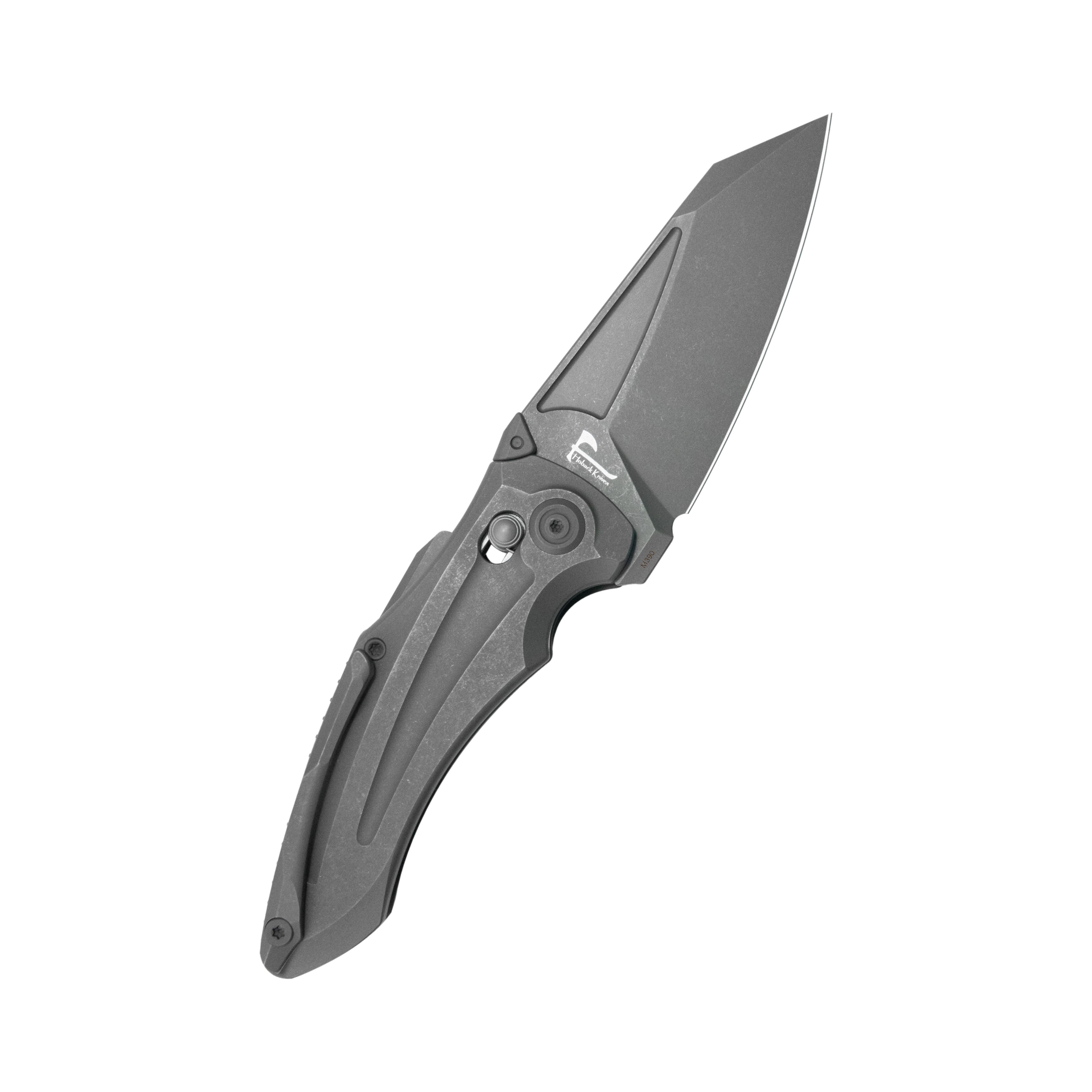 KB Sumo Crossbarlock Folding Knife Darkwash Titanium Handle 3.15" Darkwash M390 Blade KB400G