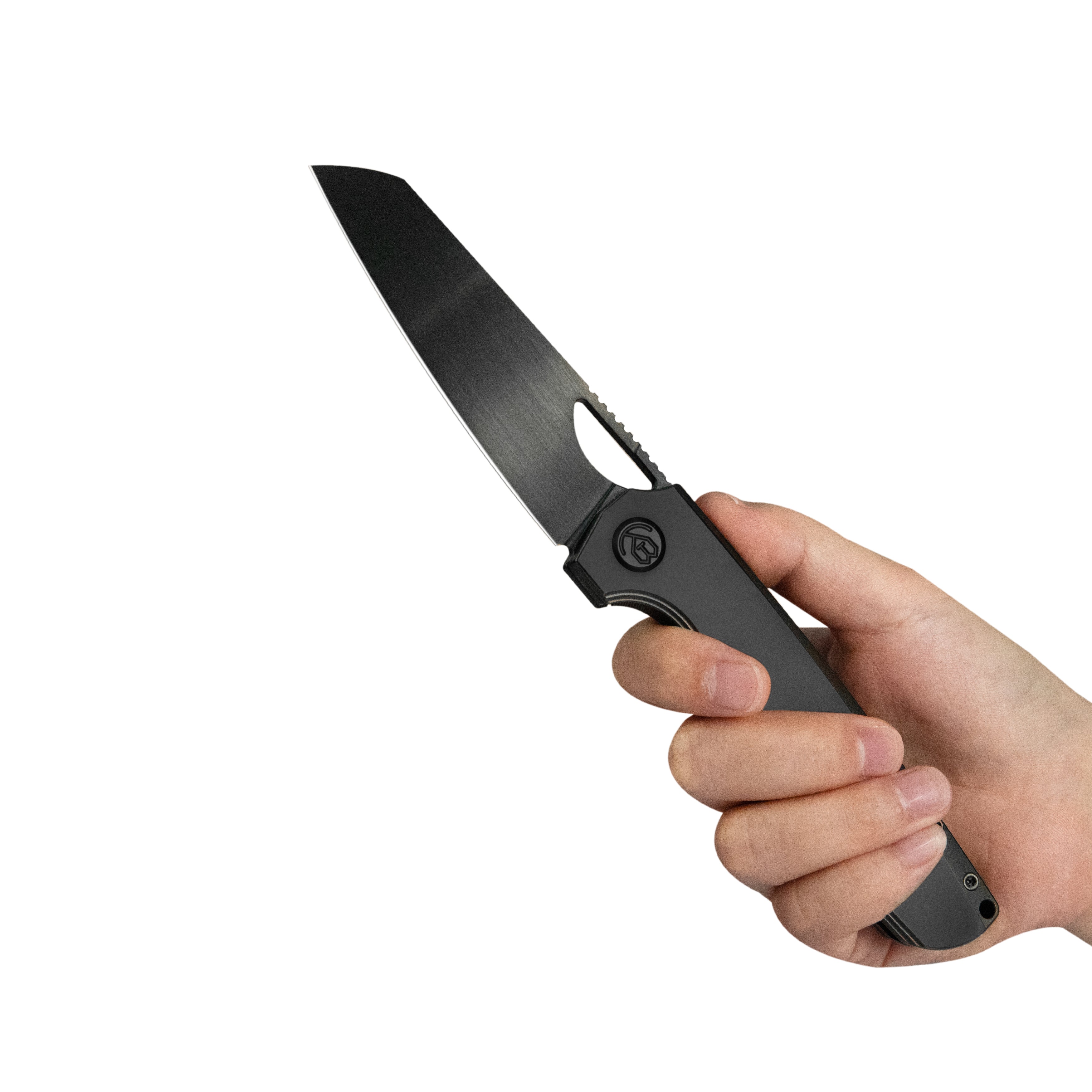 KB Elang Frame Lock Folding Knife DLC Titanium Handle 3.86" DLC M390 Blade KB339D