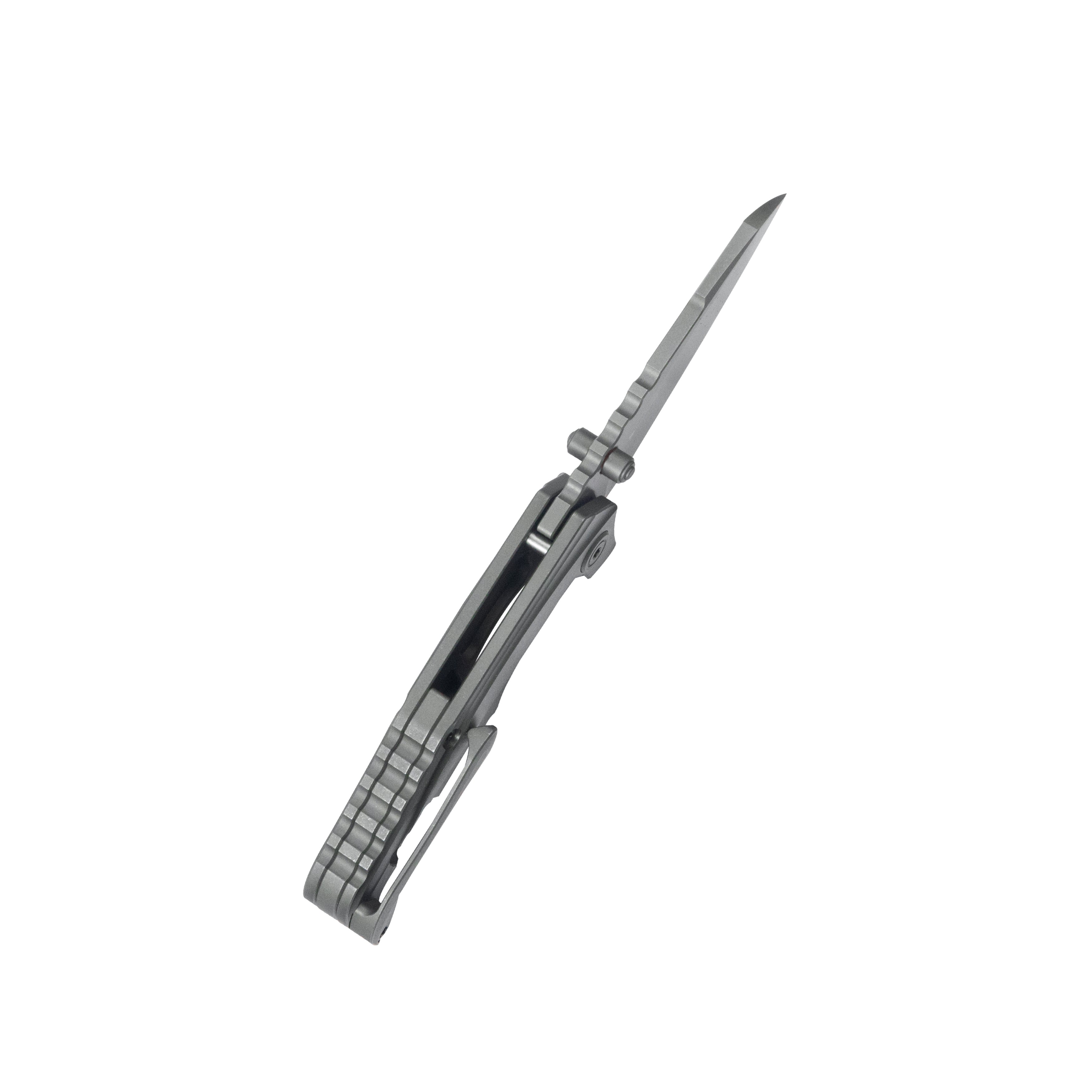 KB Steeltle Folding Knife Darkwash Titanium Handle 2.36" Darkwash M390 Blade KB390B