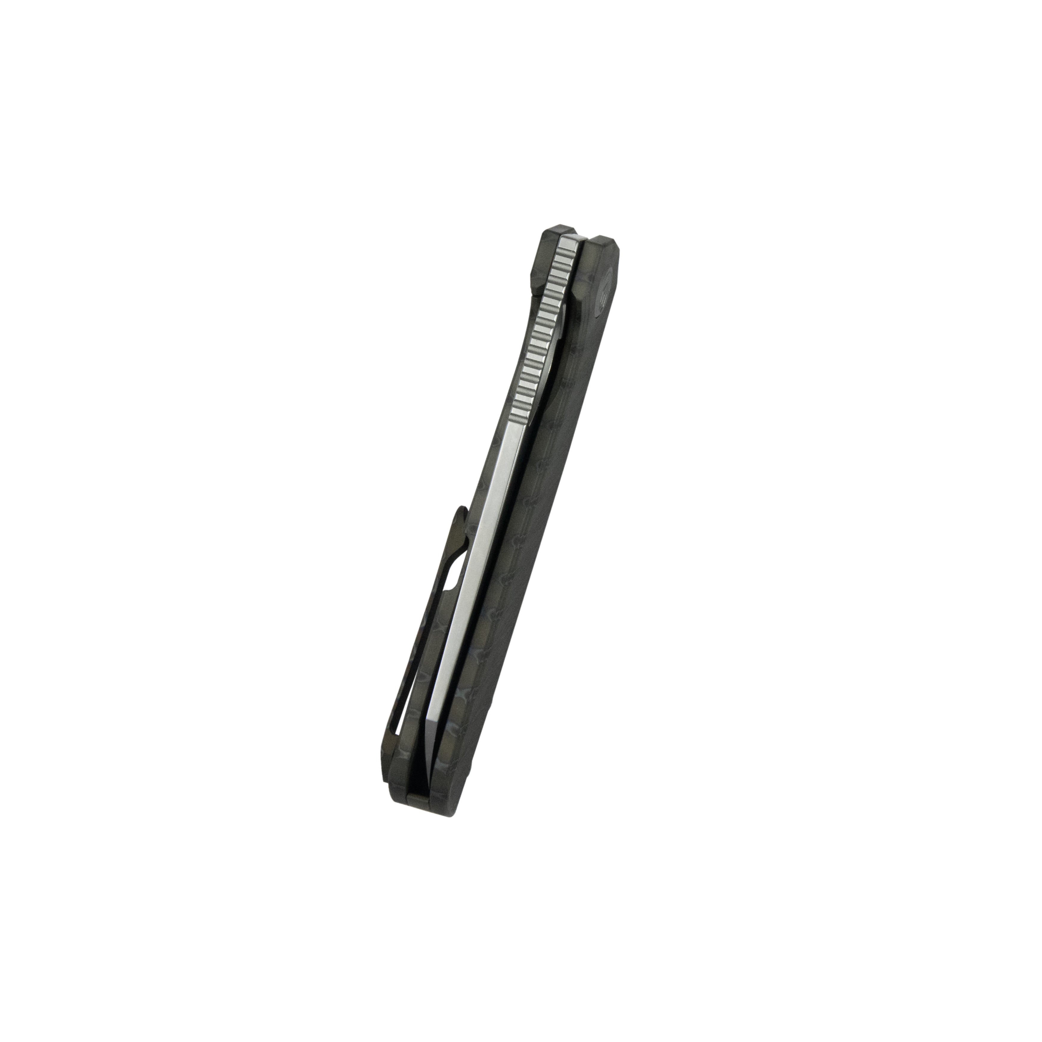 KB Elang Frame Lock Folding Knife Flamed Titanium Handle 3.86" Silver Bead Blast S35VN Blade KB339B