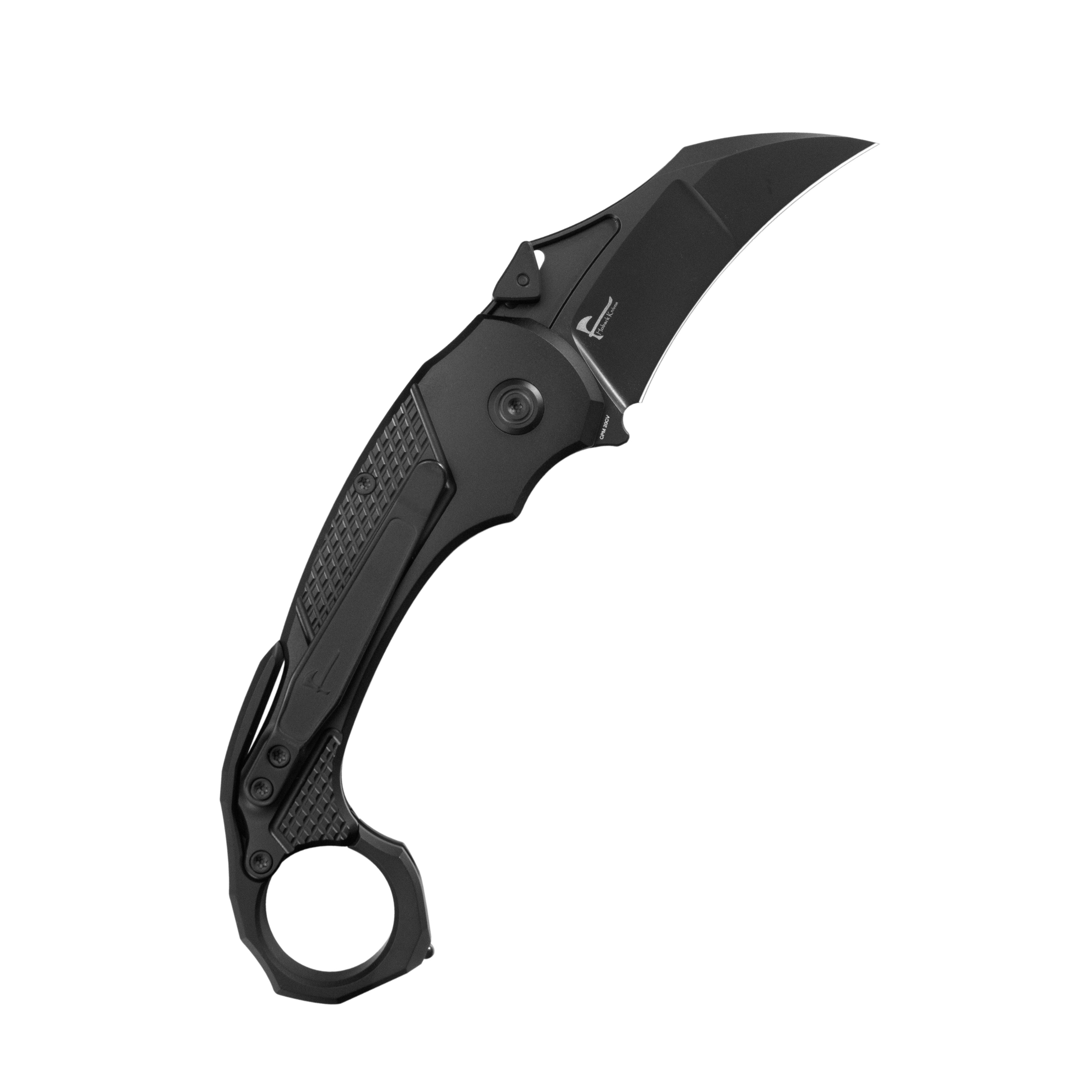 KB Tactical Toucan Folding Knife Black PVD Titanium Handle 2.36'' DLC 20CV Blade KB463D