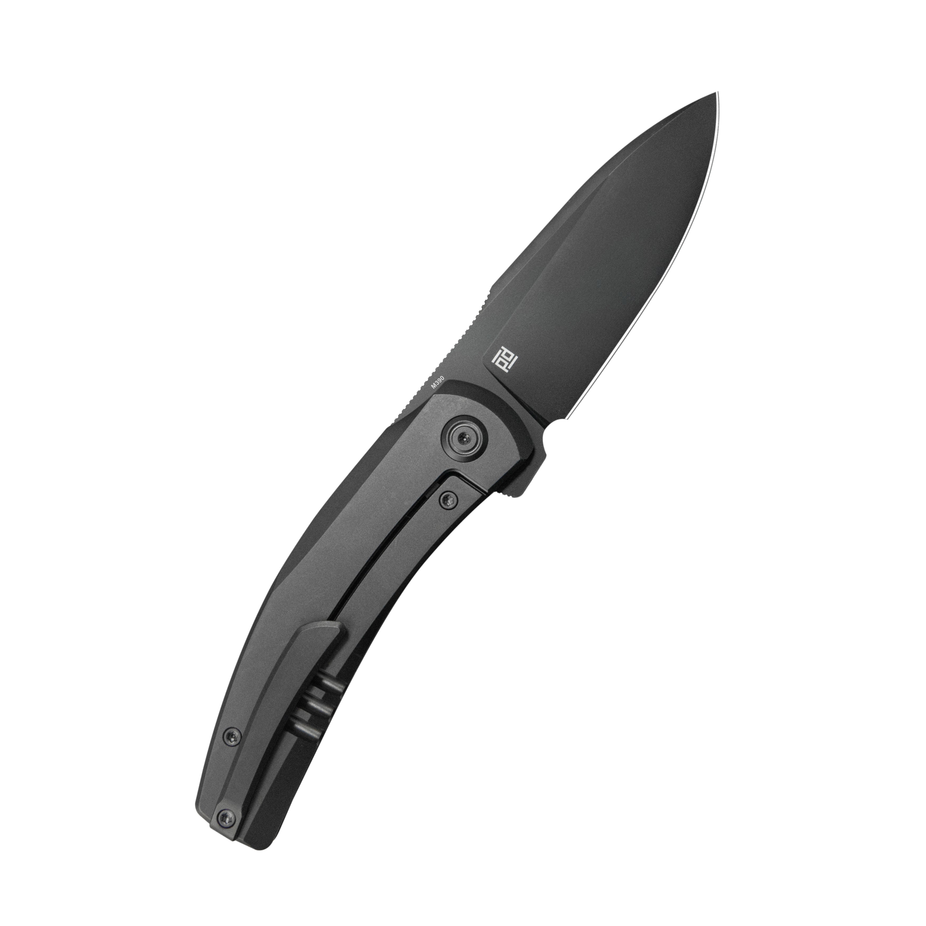 KB Taurus Frame Lock Pocket Folding Knife Regular DLC Titanium Handle 3.27'' Regular DLC M390 Blade KB418C