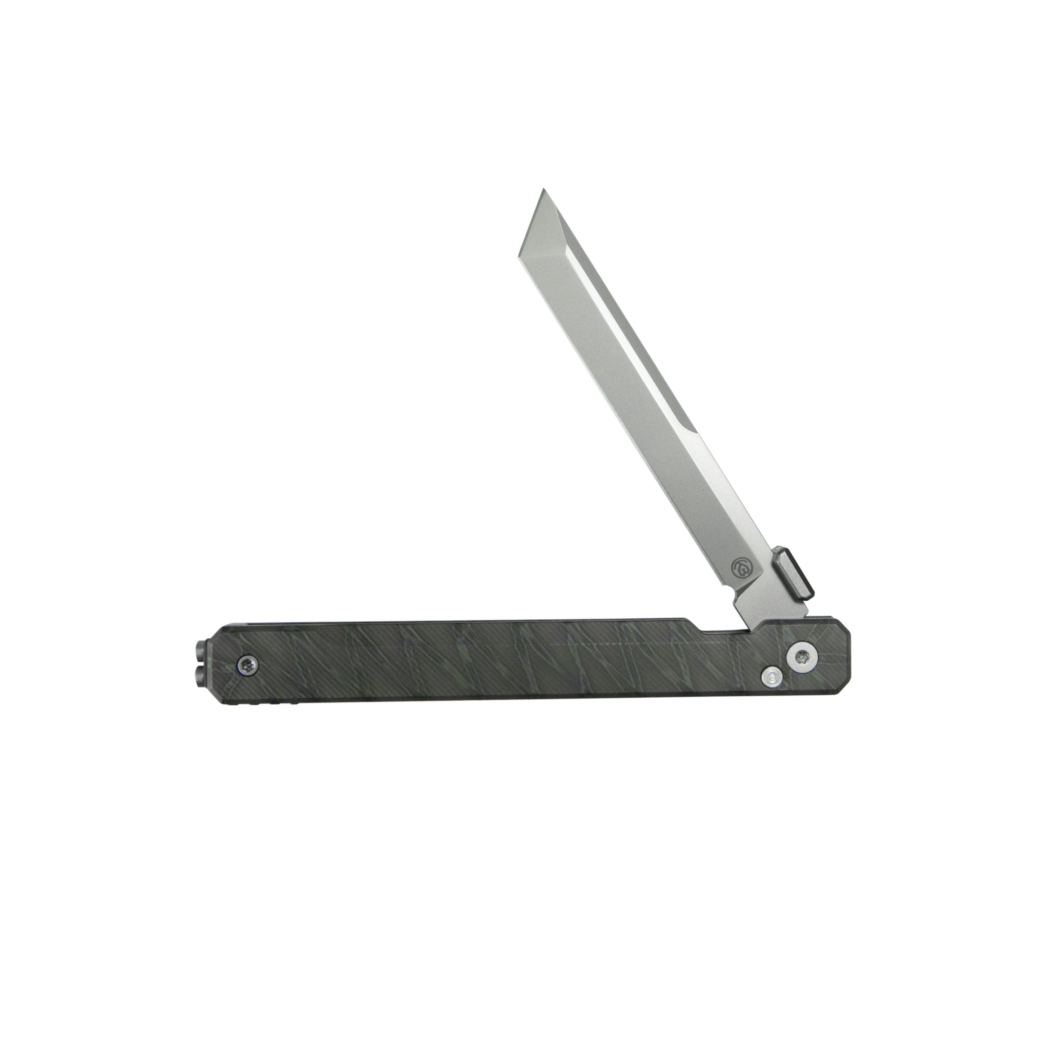 KB Prism Folding Knife Flame Titanium Handle 3.54" Beadblast M390 Blade KB243E