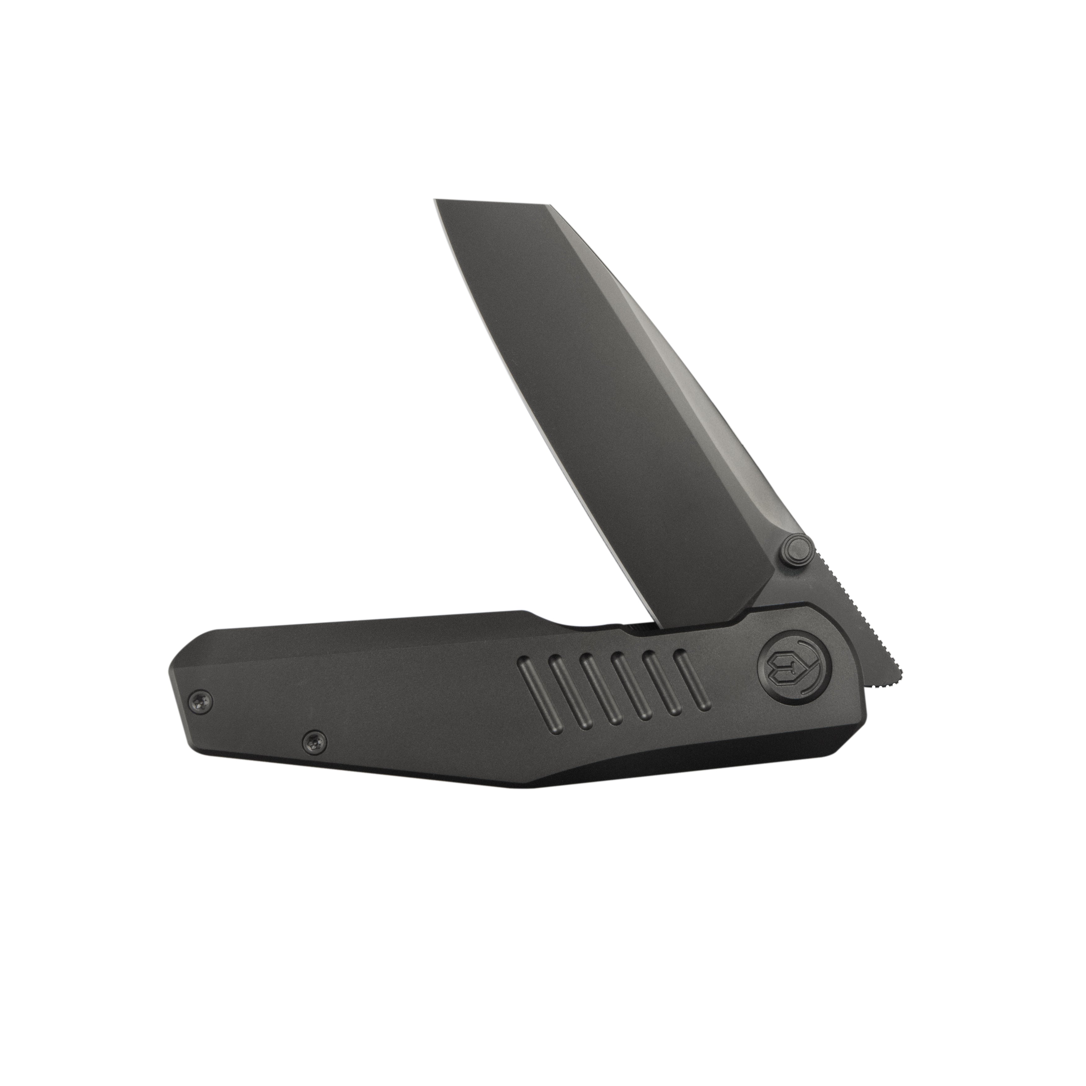 KB Protocol Folding Knife Regular DLC Titanium Handle 3.35'' Regular DLC M390 Blade KB419C