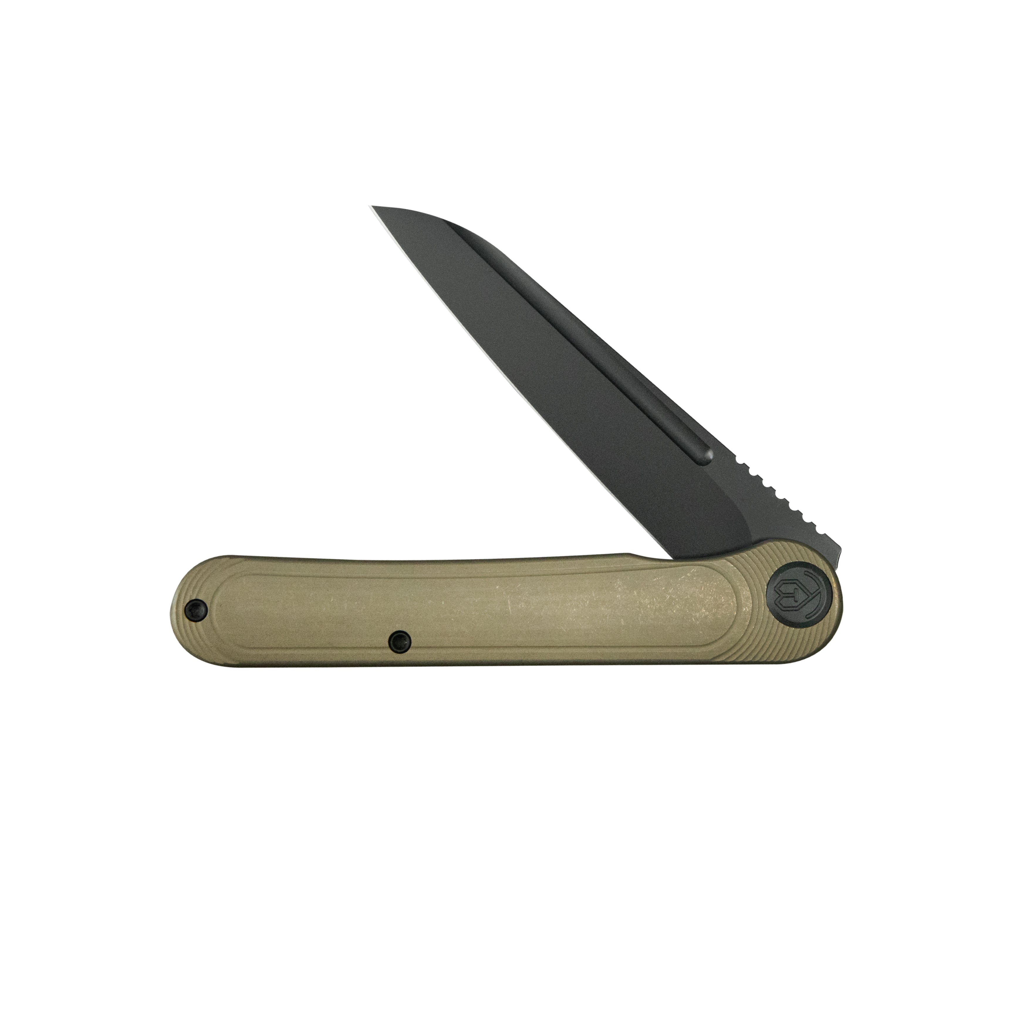 KB Dandy Frame Lock Gentlemans Pocket Folding Knife Bronze Ti Handle 3.94" Regular DLC S90V KB247I
