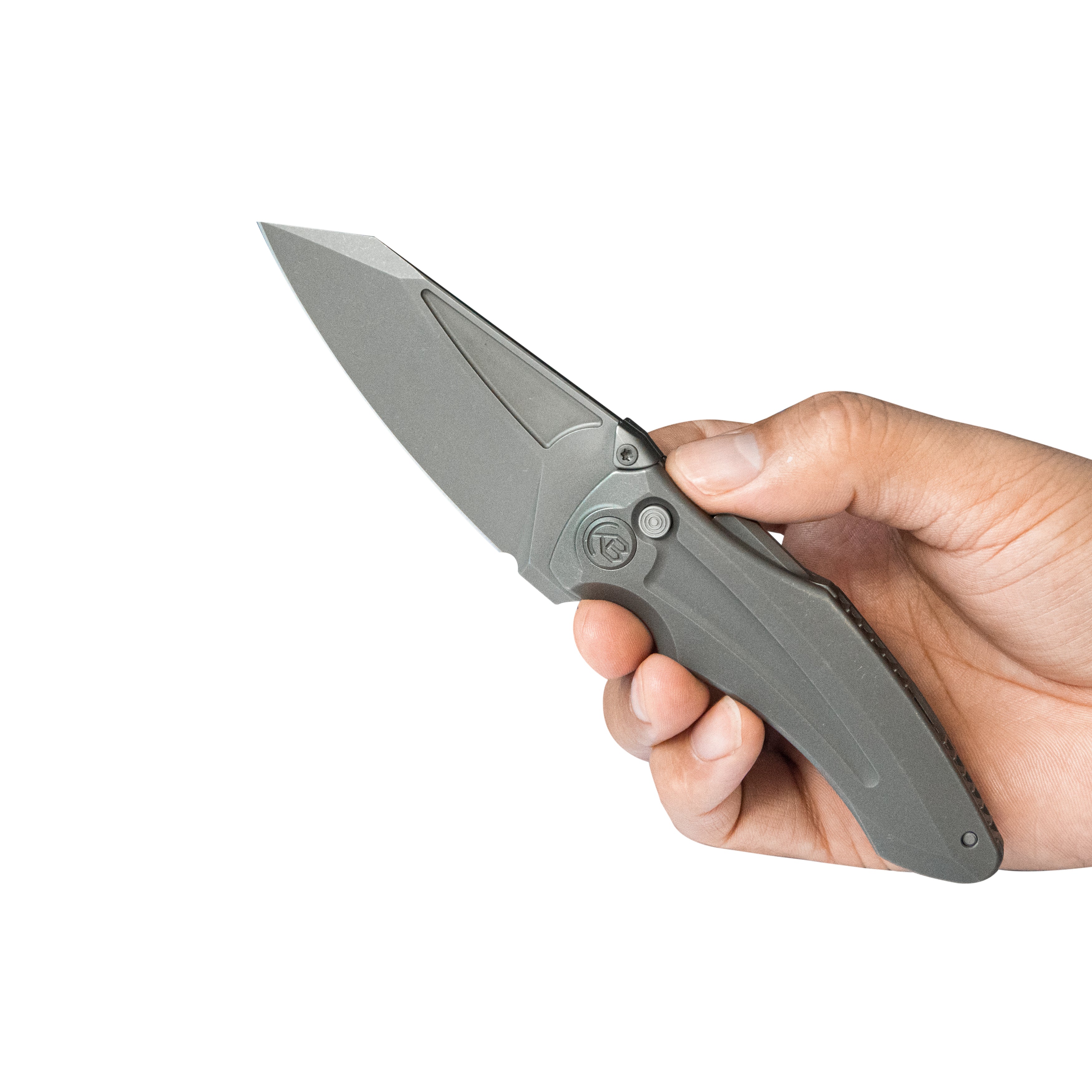 KB Sumo Folding Knife Darkwash Titanium Handle 3.15" Darkwash CPM 20CV Blade KB400B