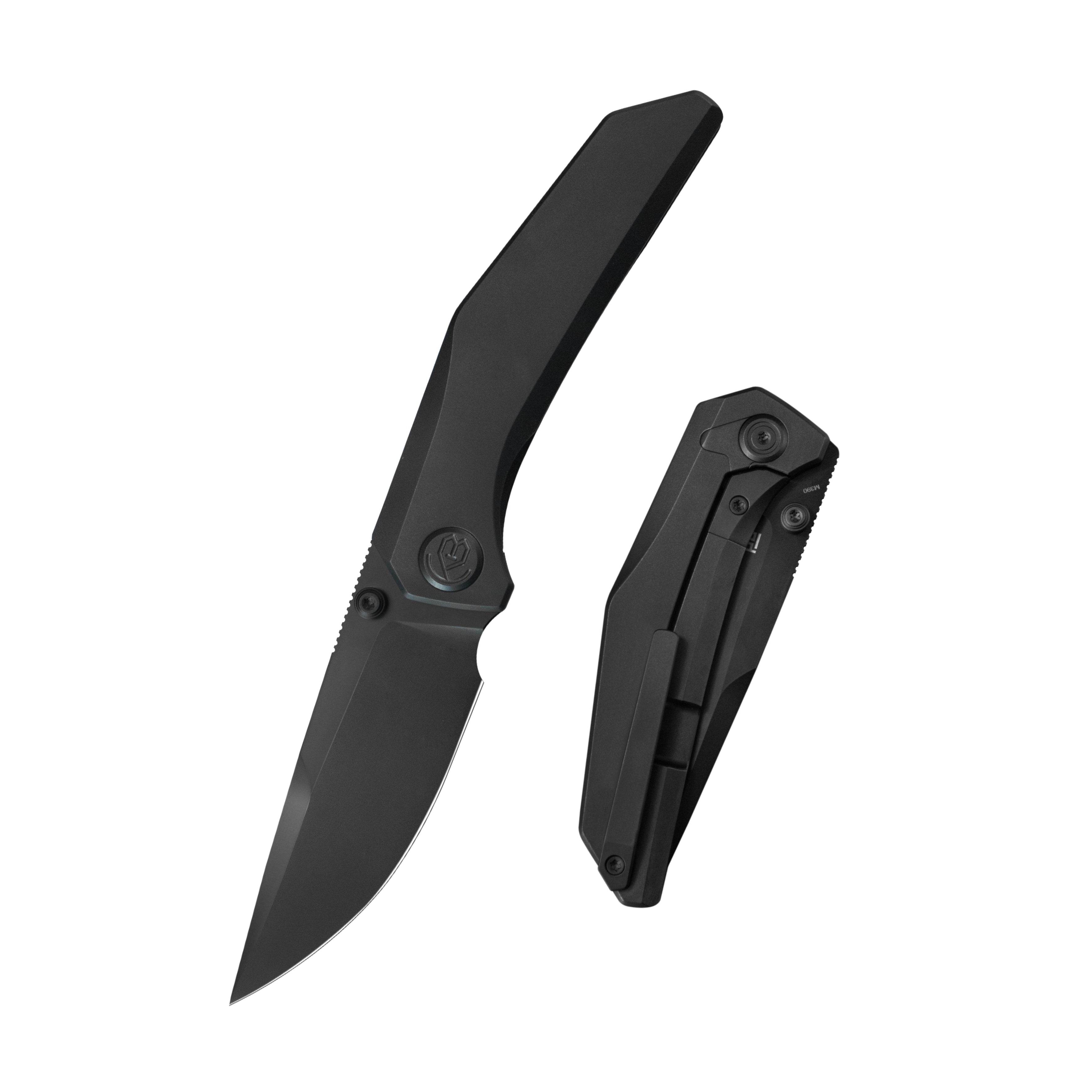 KB Eclipse Folding knife Regular DLC Integral Titanium Handle 3.31'' Regular DLC M390 Blade KB417C