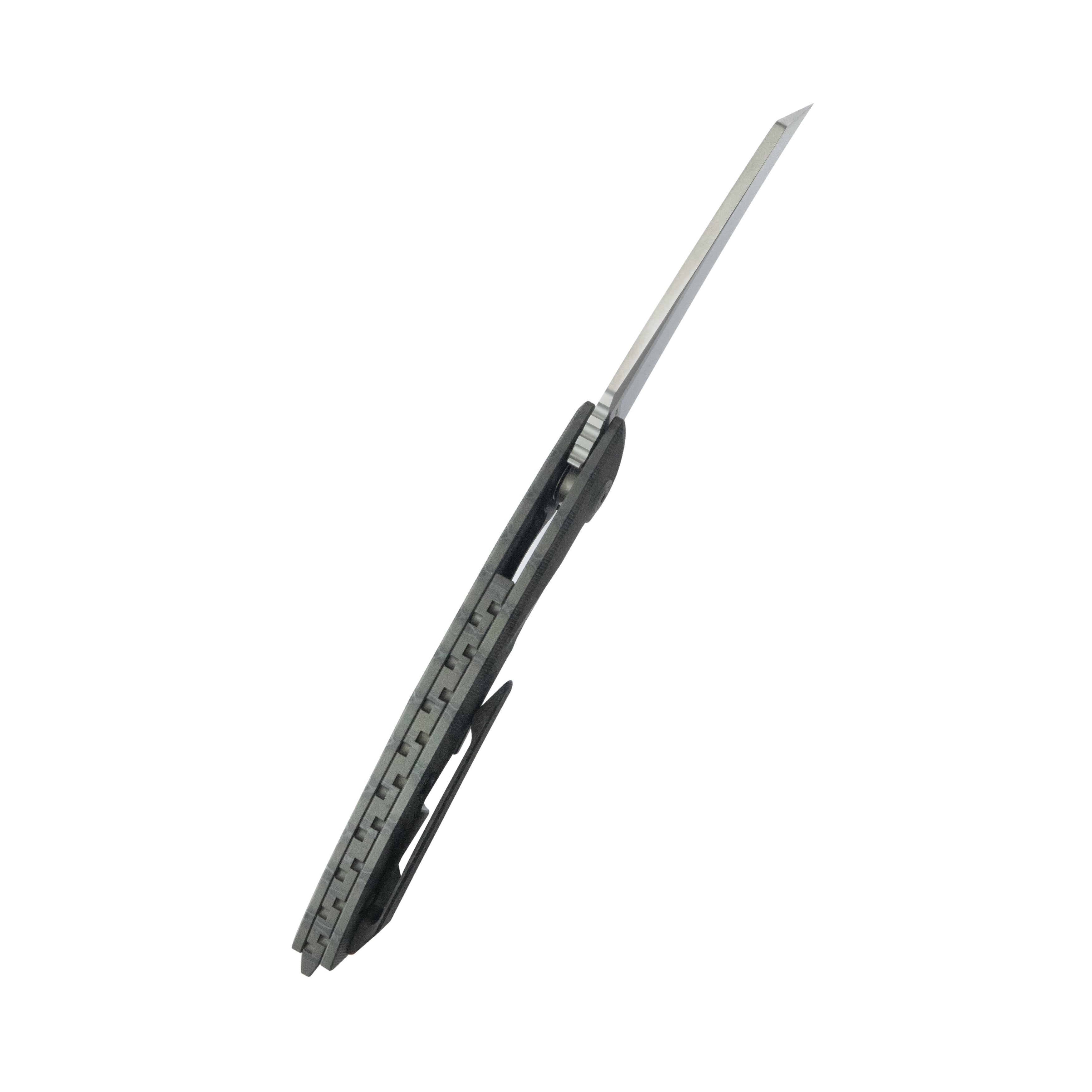 KB Anteater Frame Lock Pocket Folding Knife Flame Ti Handle 3.43'' Sandblast M390 KB153B