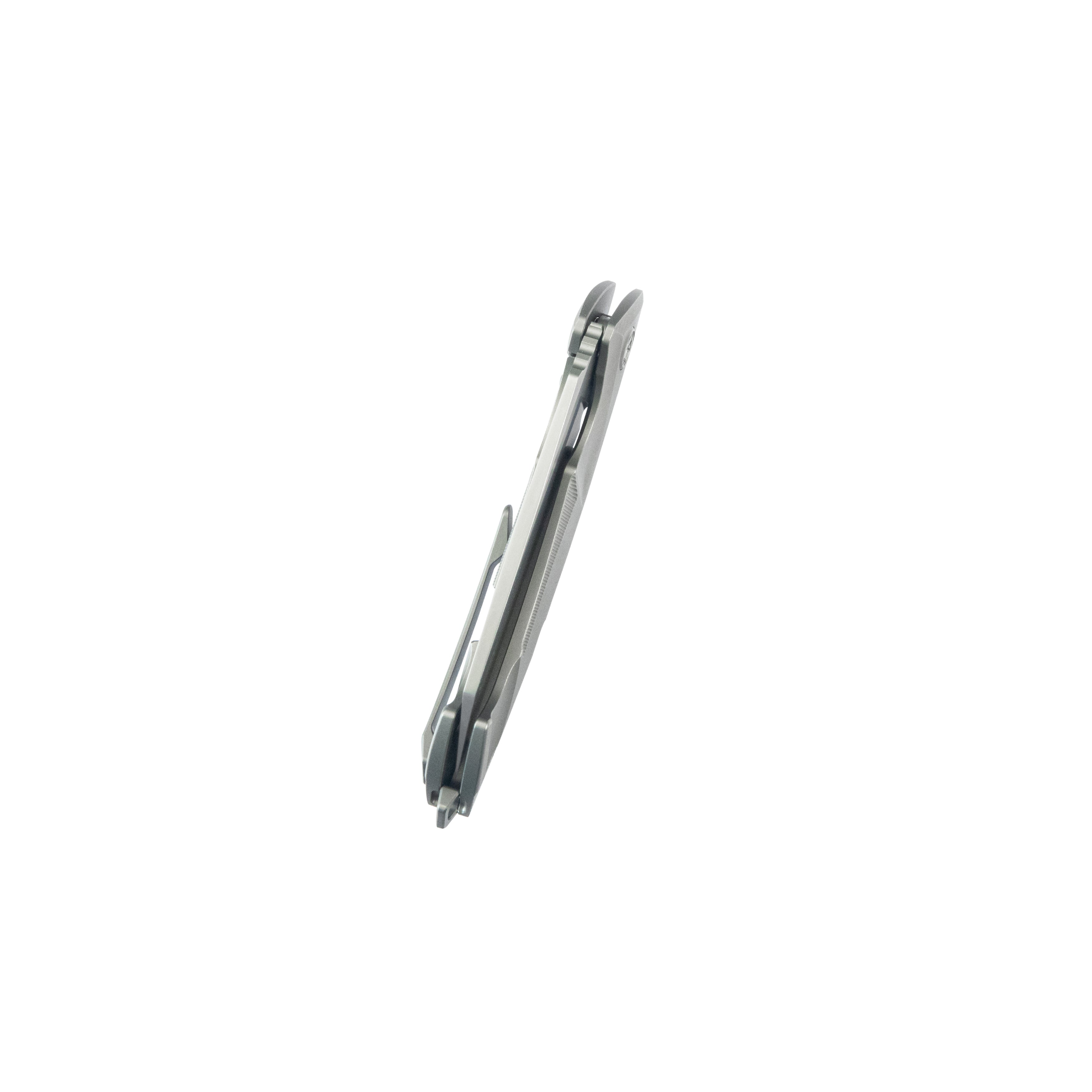 KB Anteater Frame Lock Pocket Folding Knife Gray Ti Handle 3.43'' Sandblast M390 KB153A