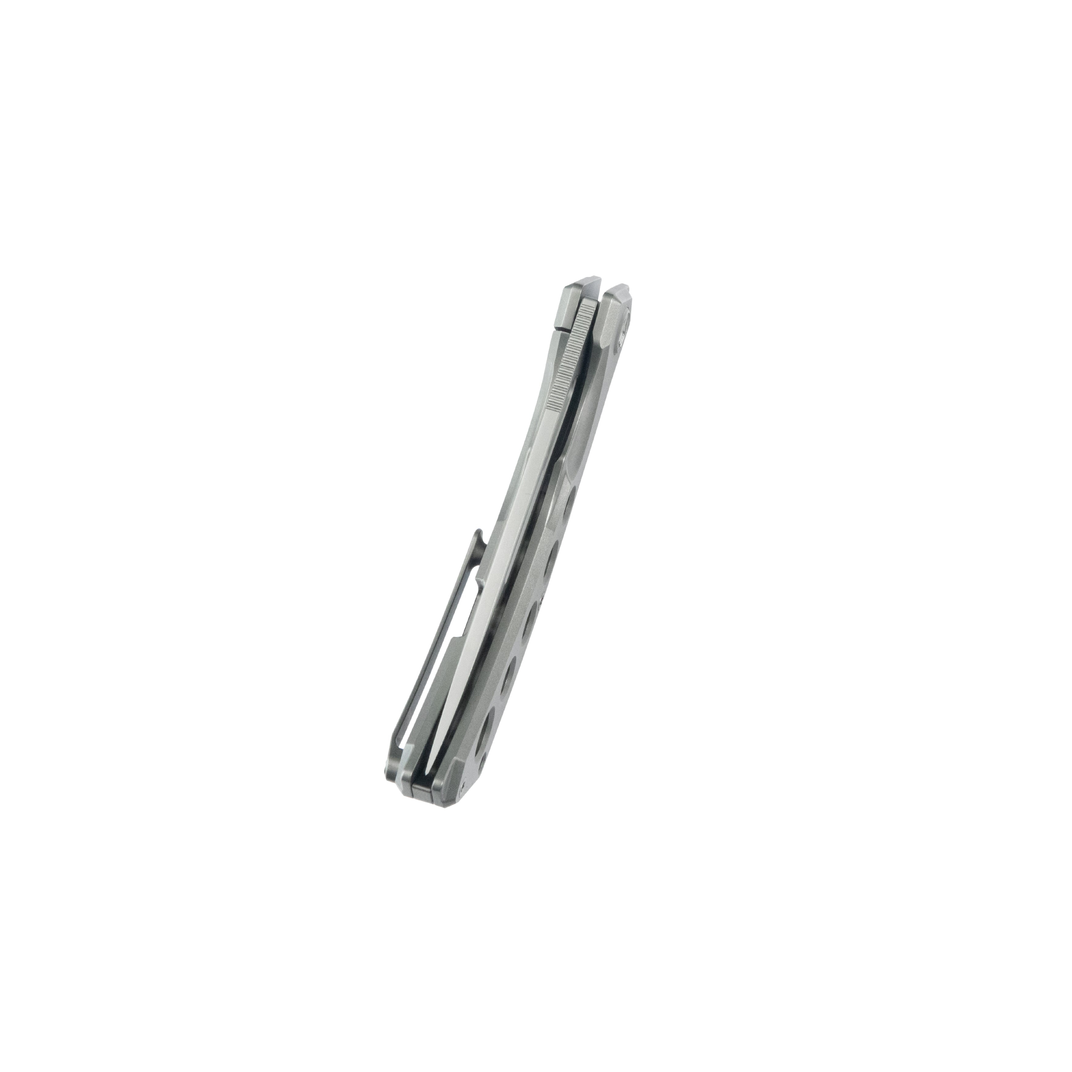 KB Ishtar Frame Lock Pocket Folding Knife Gray Ti Hanlde 3.54'' Sandblast M390 KB170A