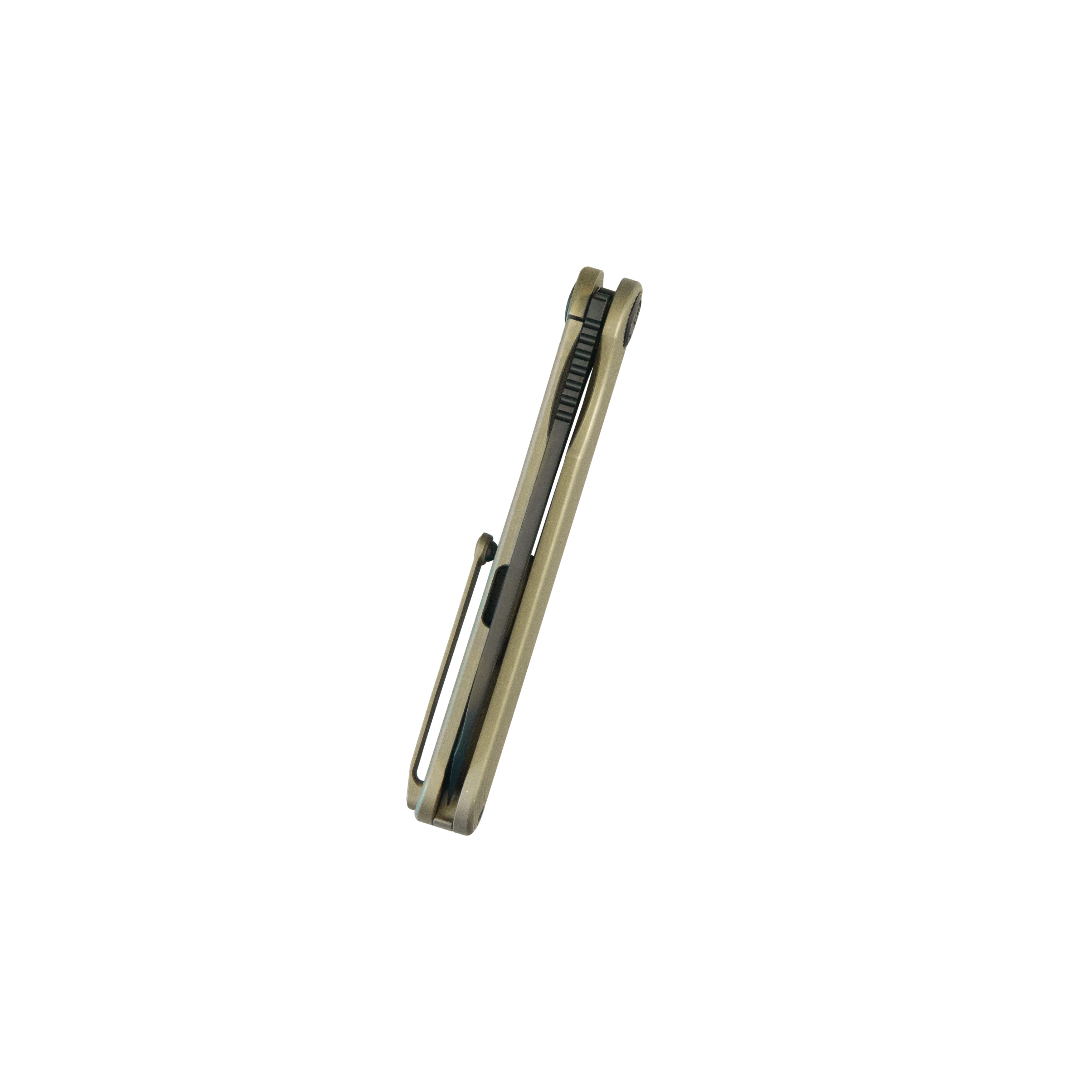 KB Dandy Frame Lock Gentlemans Pocket Folding Knife Bronze Ti Handle 3.94" Regular DLC S90V KB247I