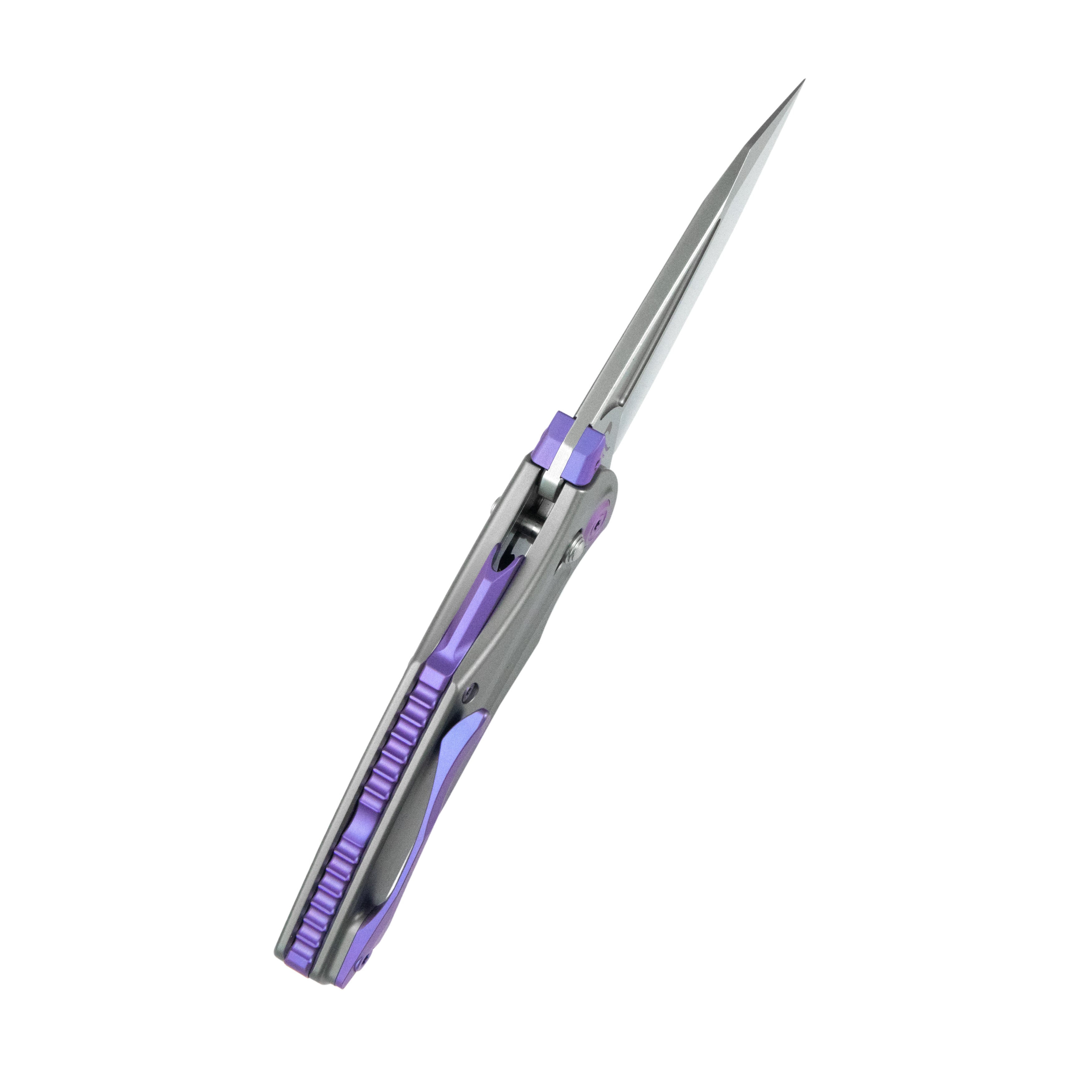 KB Sumo Crossbarlock Folding Knife Sandblast Titanium Handle 3.15" Beadblast M390 Blade KB400F