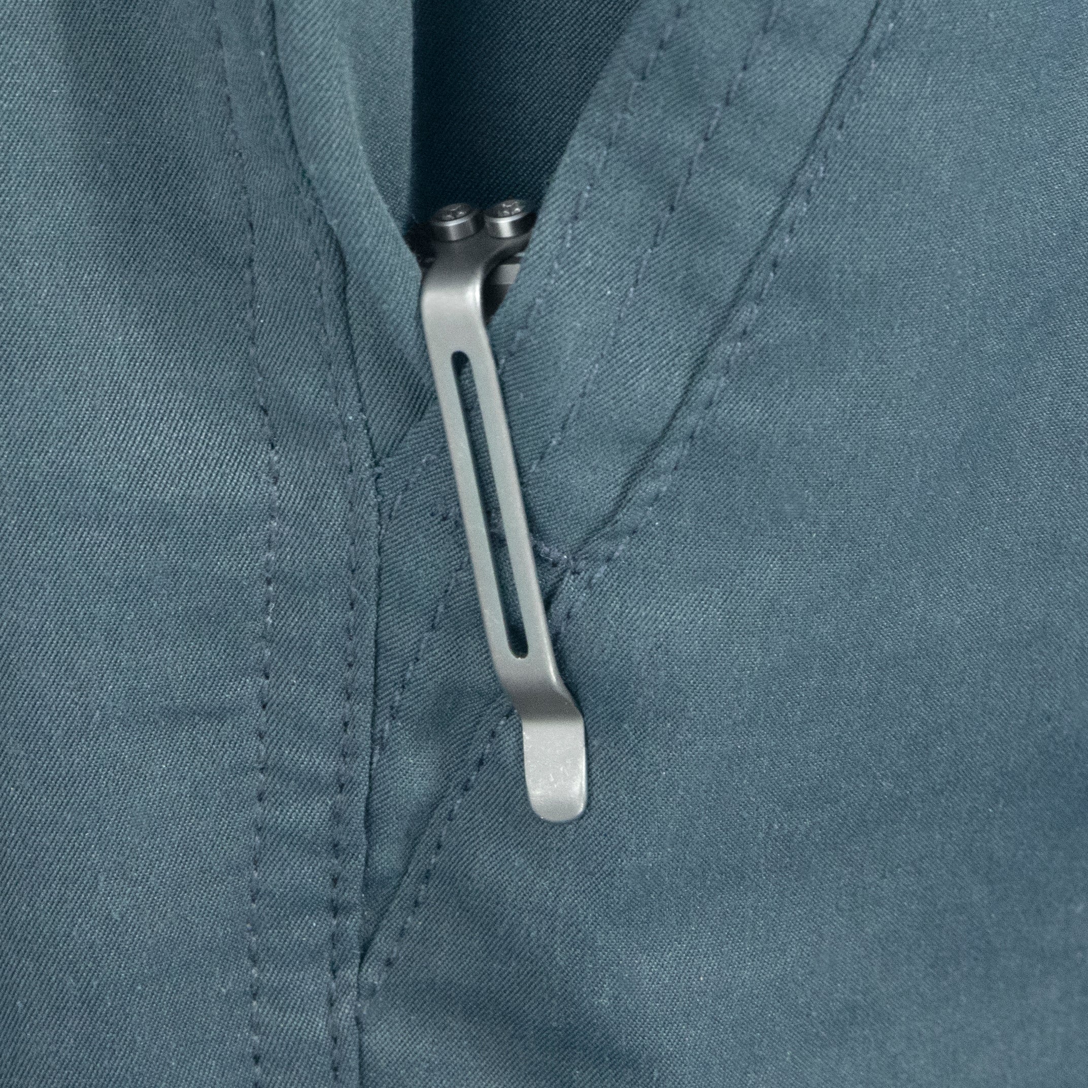 KB Prism Folding Knife Gray Titanium Handle 3.54" Darkwash M390 Blade KB211A