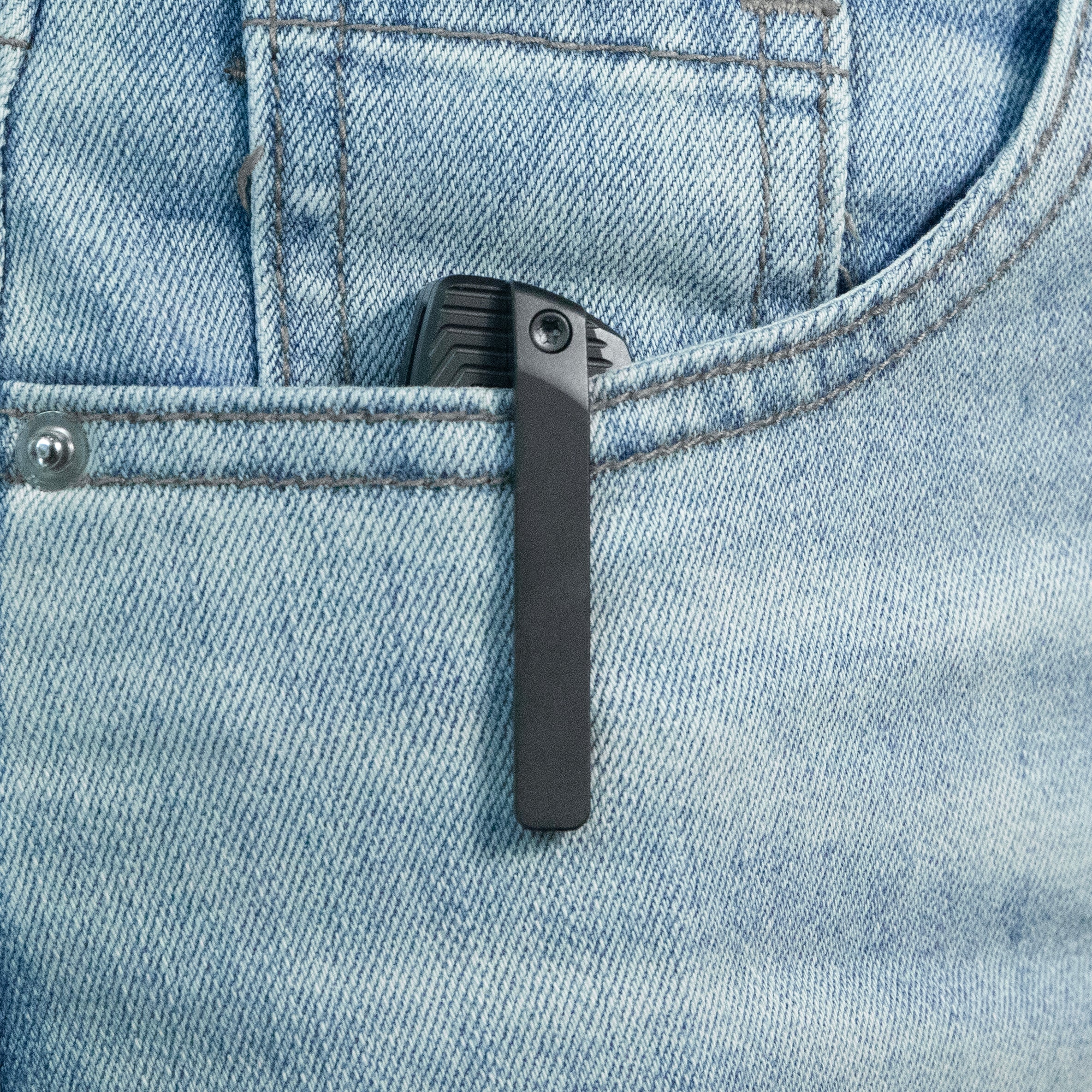 KB Agera Frame Lock Pocket Folding Knife Regular DLC Titanium w/ Maze Pattern Milling Handle 3.03'' Regular DLC M390 Blade KB437C