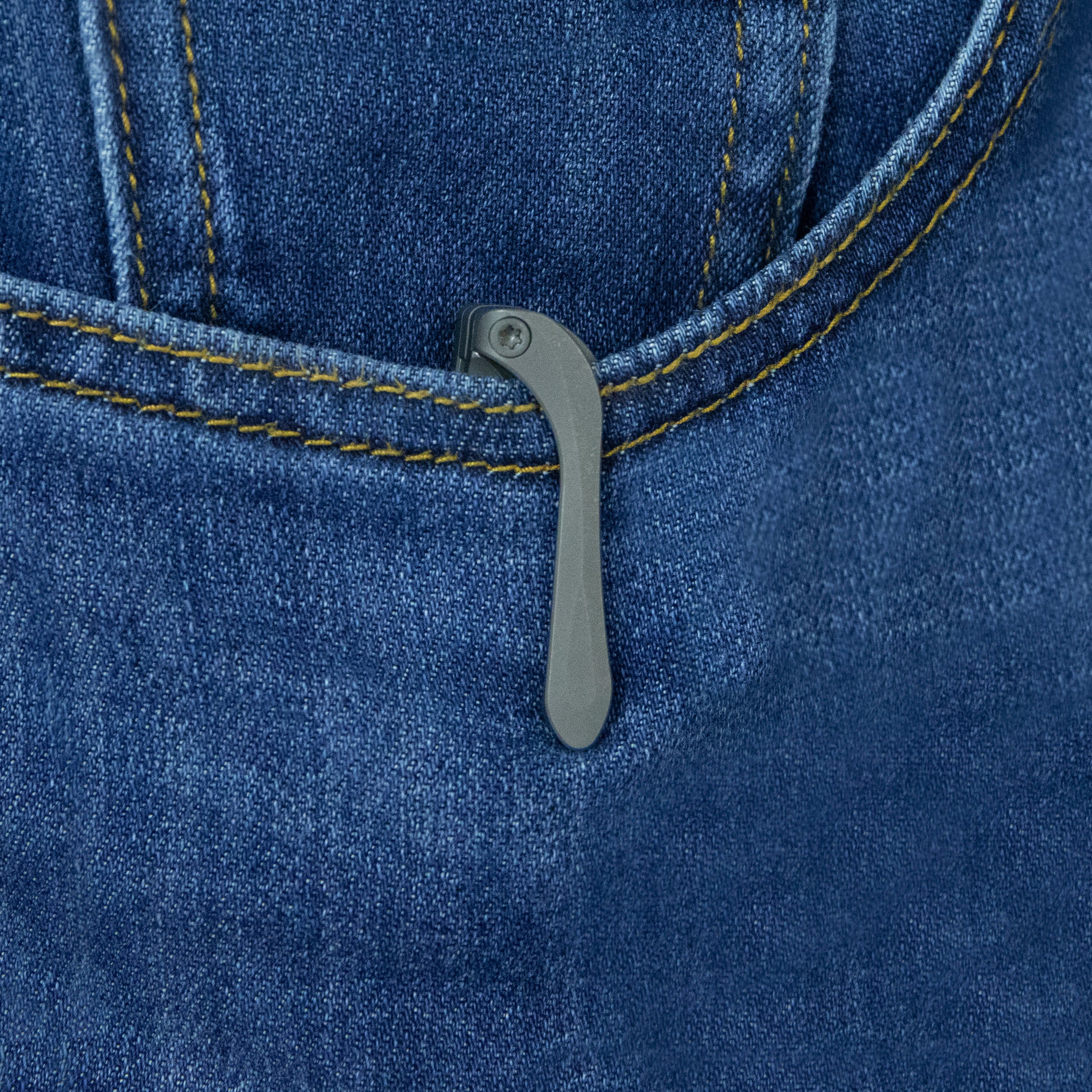 KB Steeltle Folding Knife Darkwash Titanium Handle 2.36" Darkwash M390 Blade KB390B