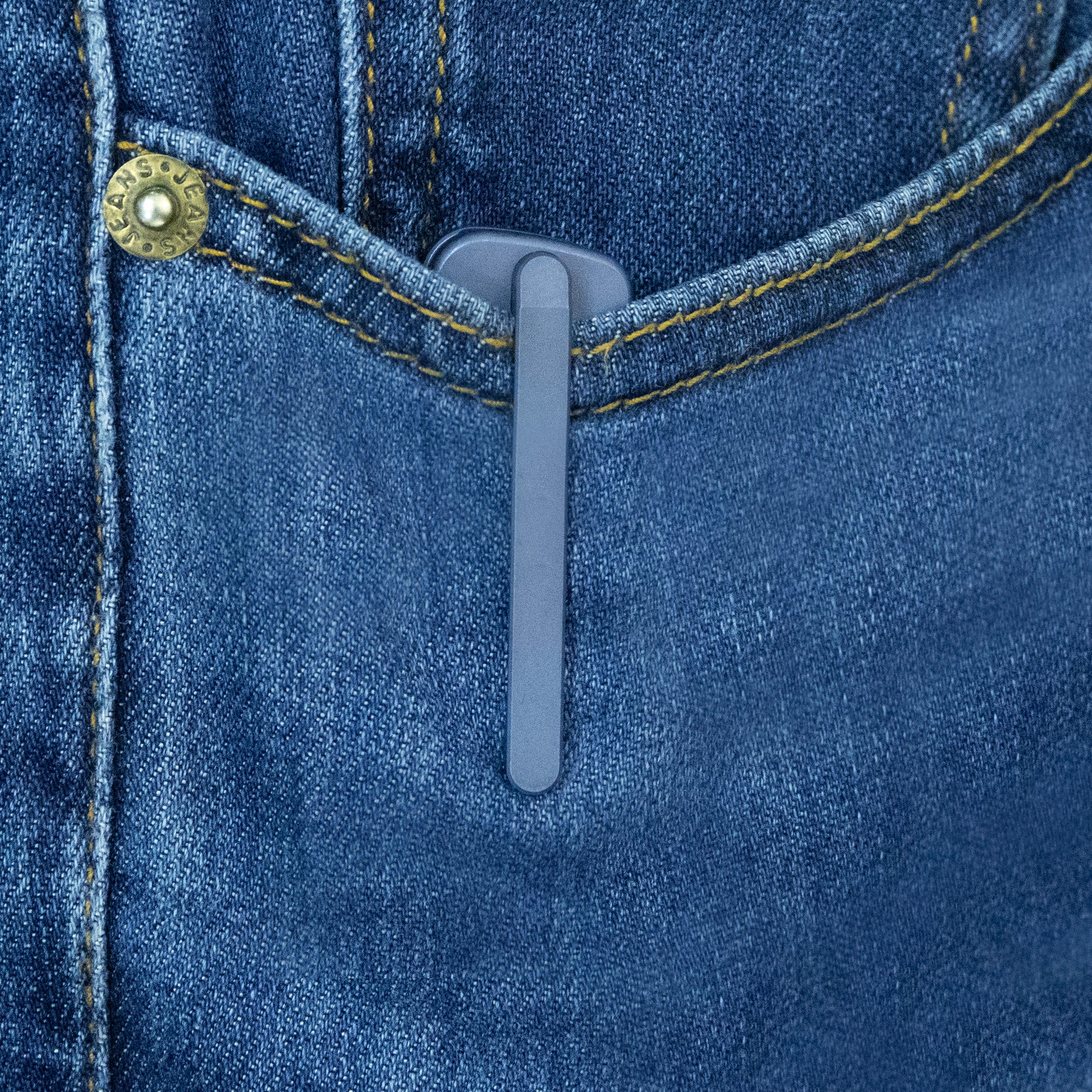 KB Steelhead Folding Knife Blue Titanium Handle 3.15" Belt Satin M390 Blade KB315C