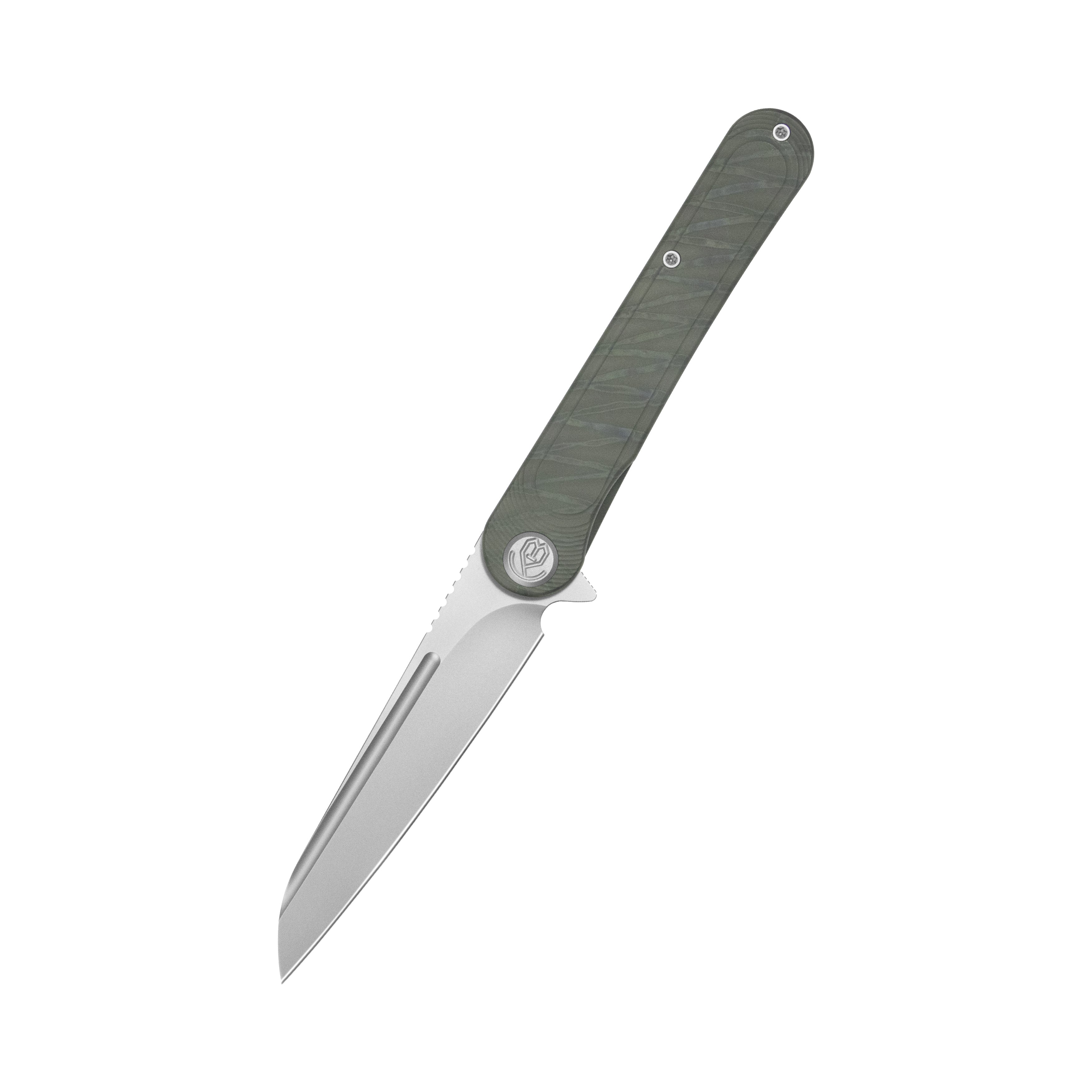 KB Dandy Frame Lock Gentlemans Pocket Folding Knife Flame Ti Handle 3.94" Beadblast S90V KB247L