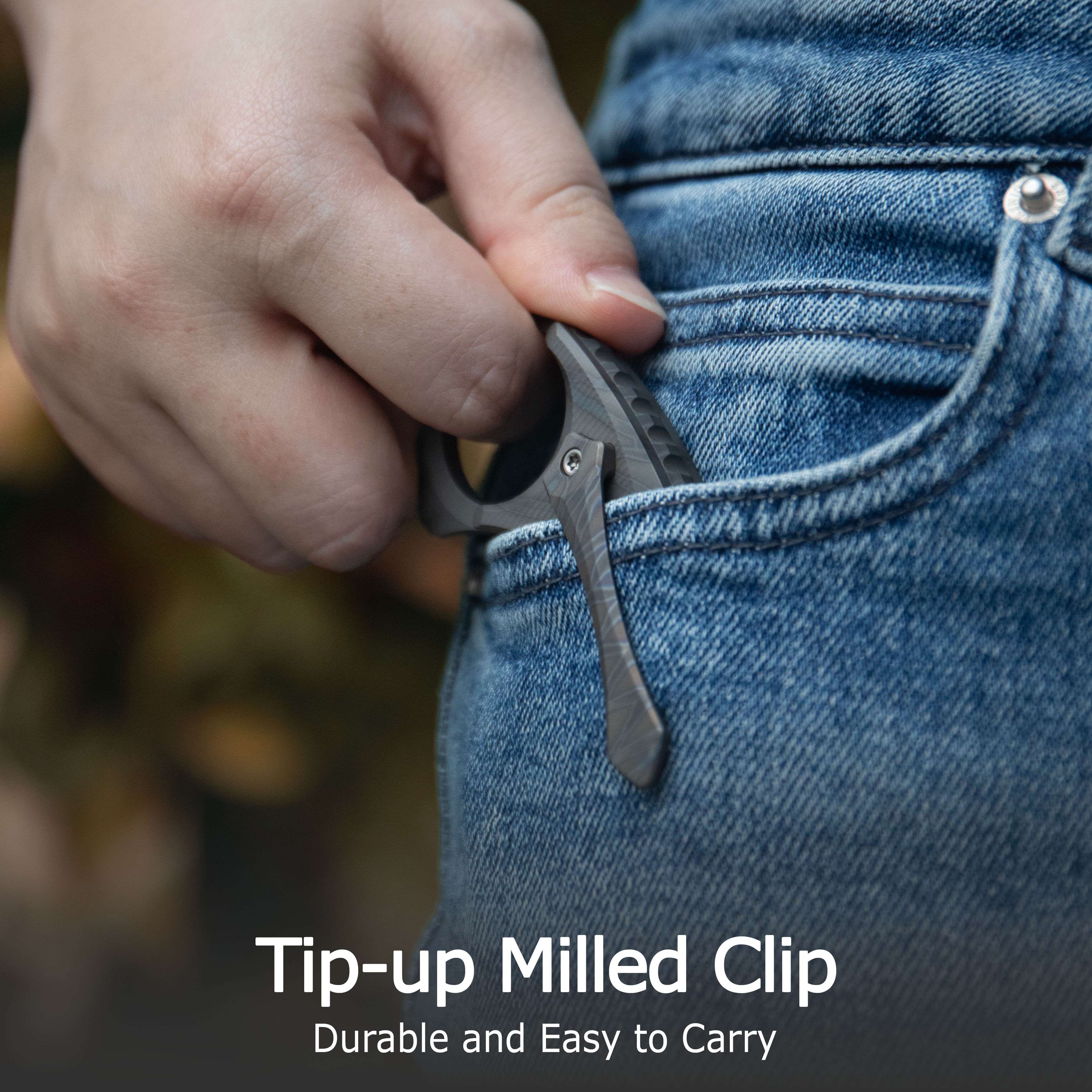 KB Wrath Frame Lock Karambit Ti Handle w/ Diagonal Milling 2.52'' Beadblast M390 KB271B