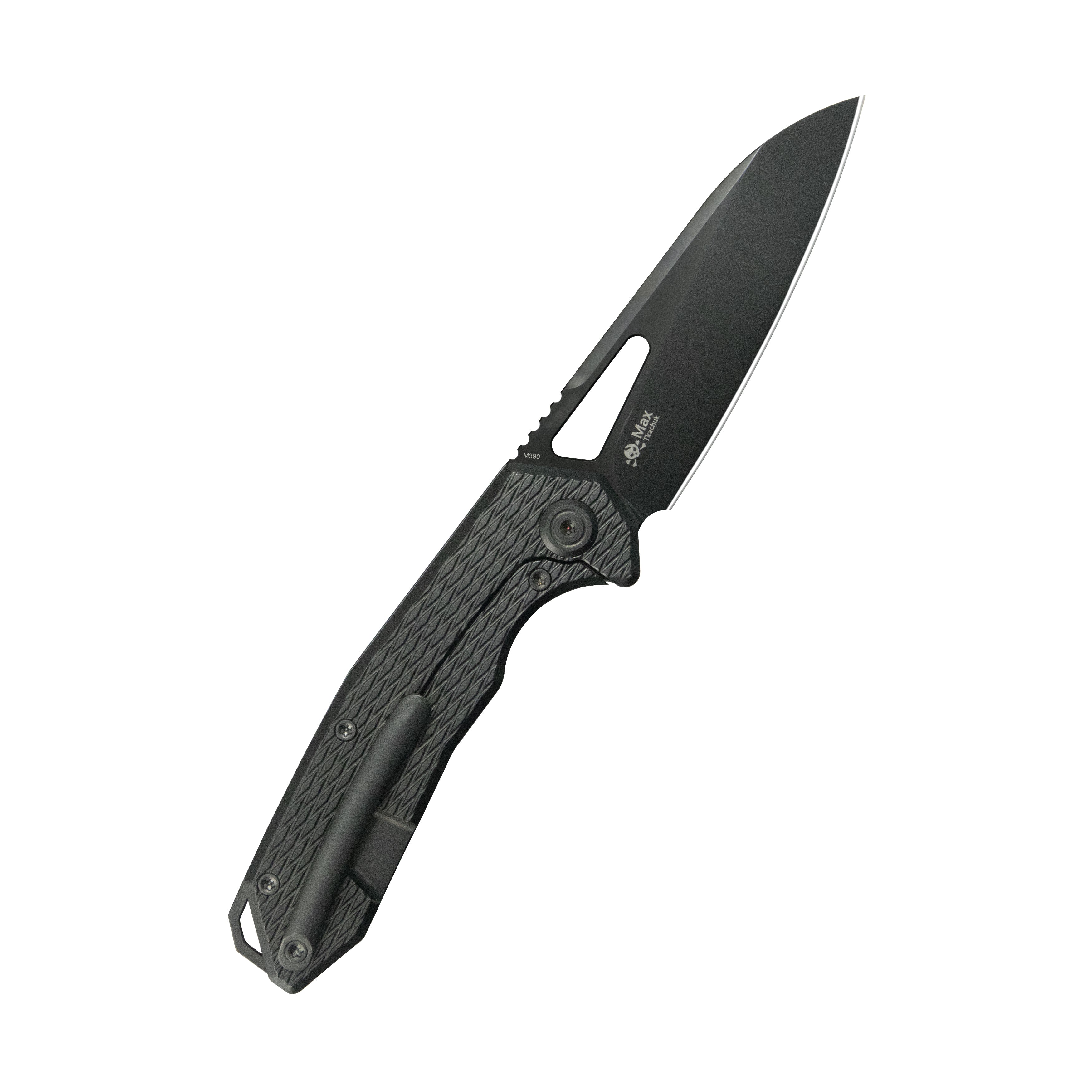 KB Vagrant Folding Knife Regular DLC Titanium Handle 3.15" Regular DLC M390 Blade KB284L