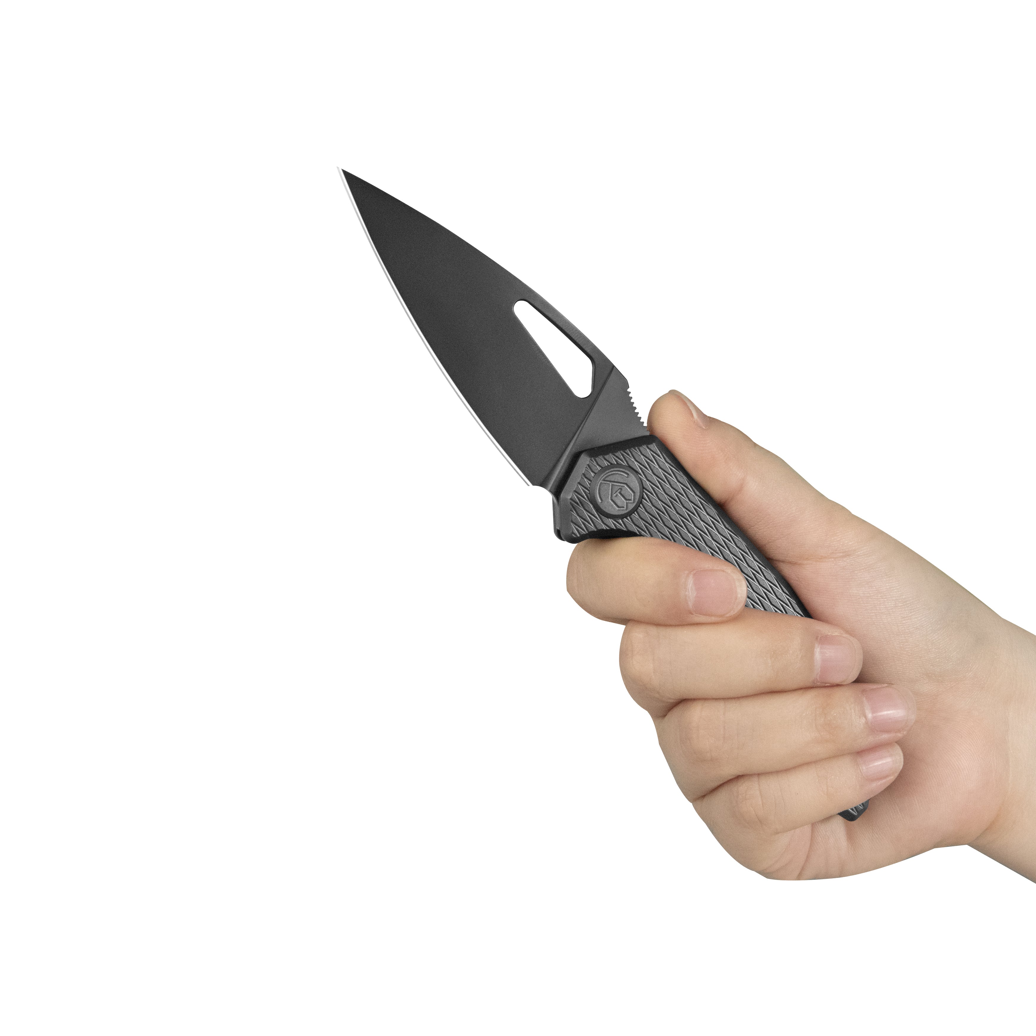 KB Coeus Outdoor Folding Knife Regular DLC Titanium Handle 3.11" Regular DLC M390 Blade KB286E