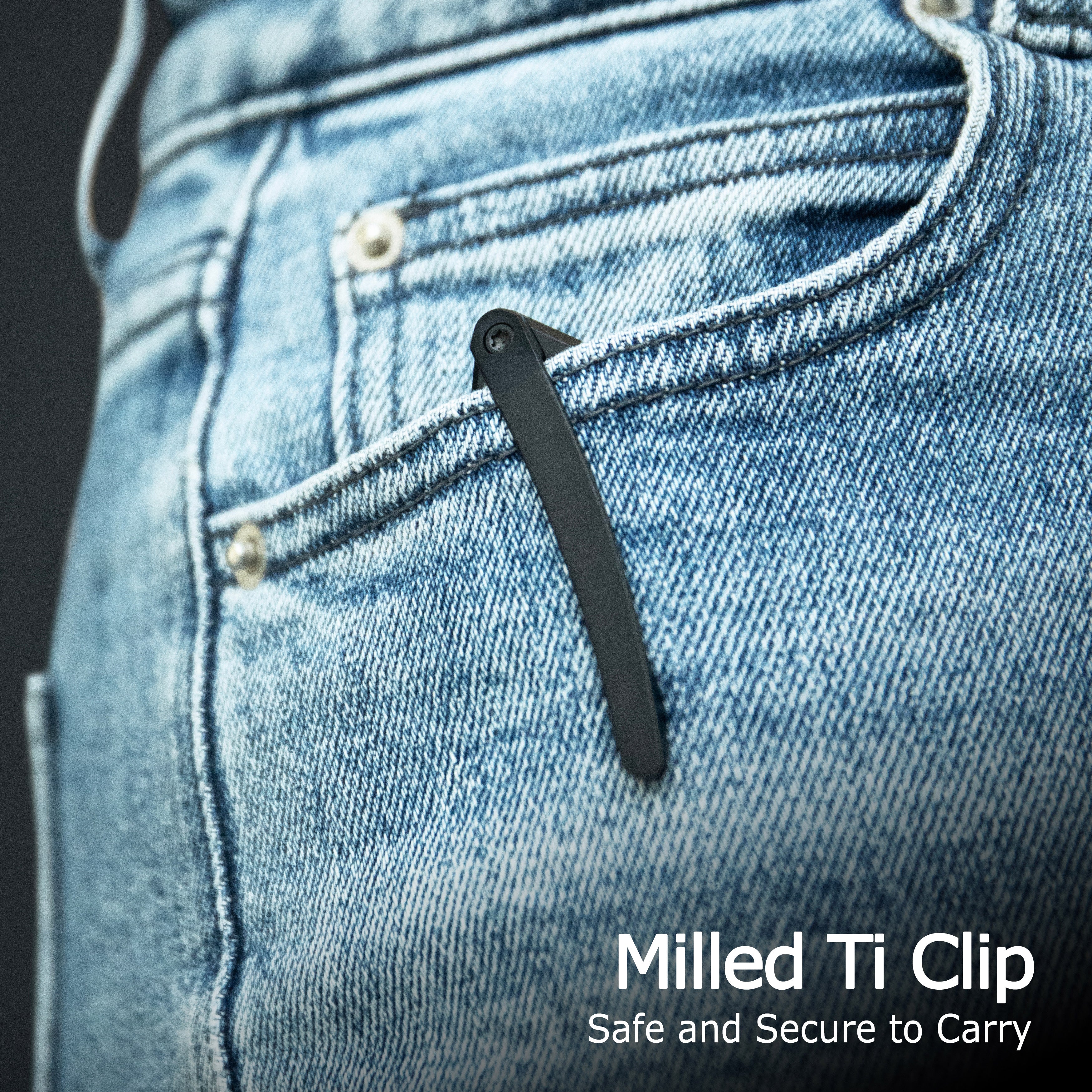 KB Merced Pocket Folding Knife Flame Ano Titanium Handle 3.46'' Beadblast M390 KB352B