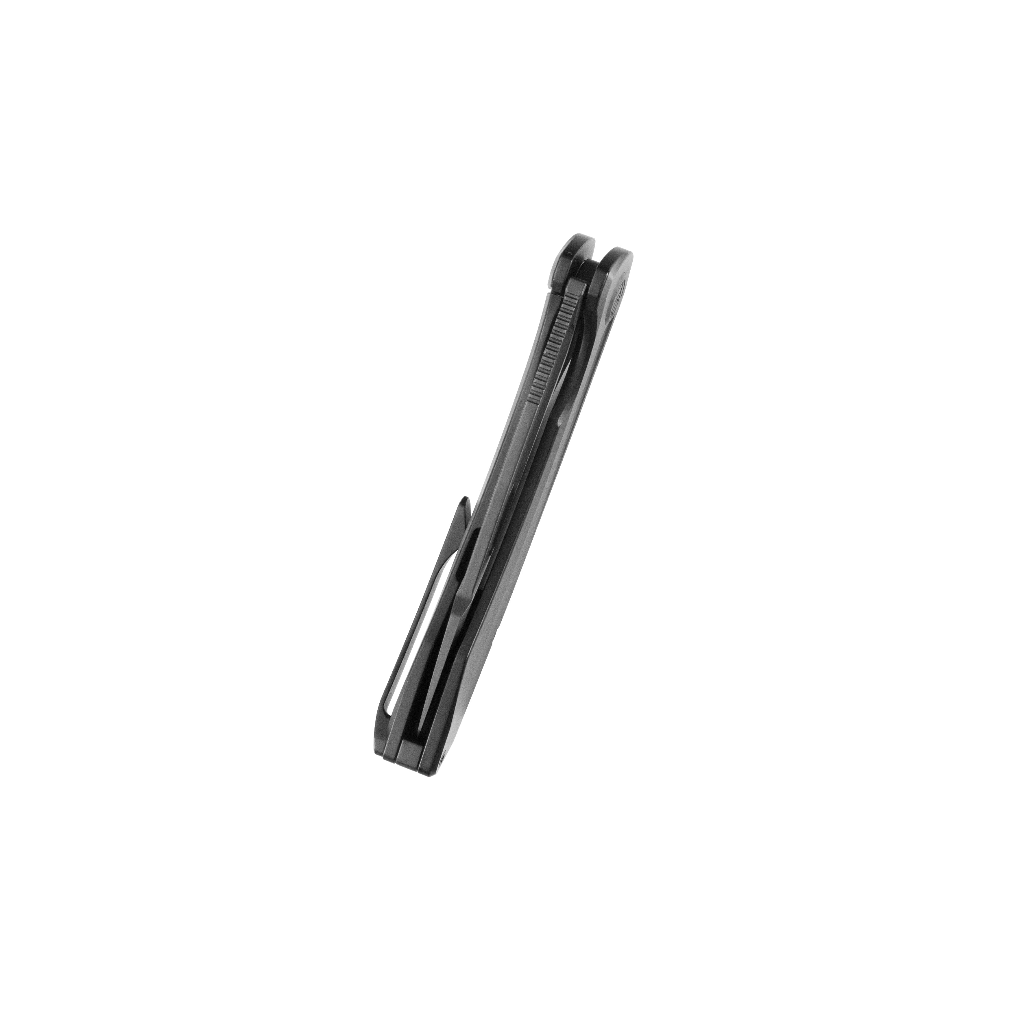 KB Merced Pocket Folding Knife Black PVD Titanium Handle 3.46'' DLC M390 KB352C