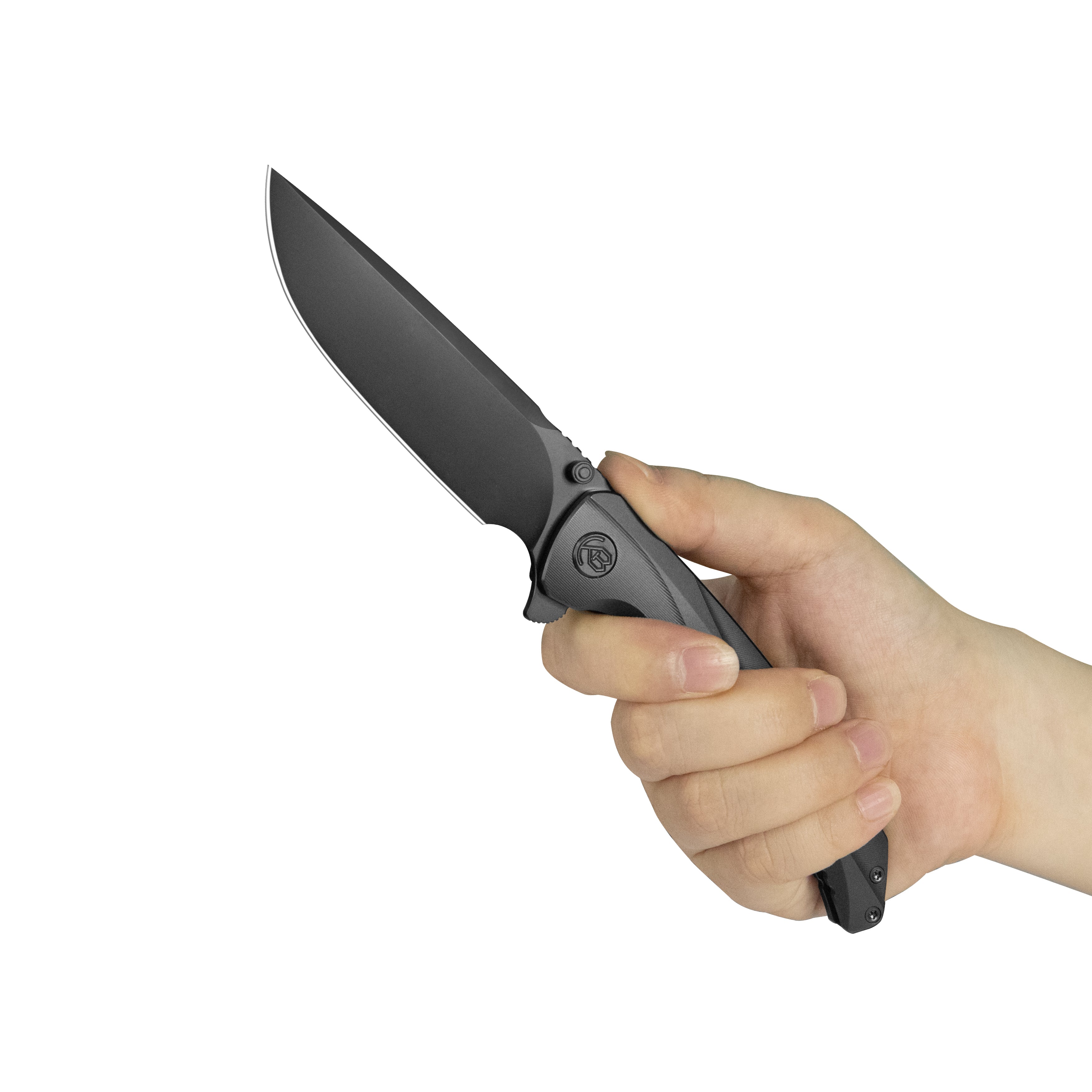 KB Zazoo Folding Knife Regular DLC Titanium Handle 3.70'' Regular DLC M390 Blade KB389C