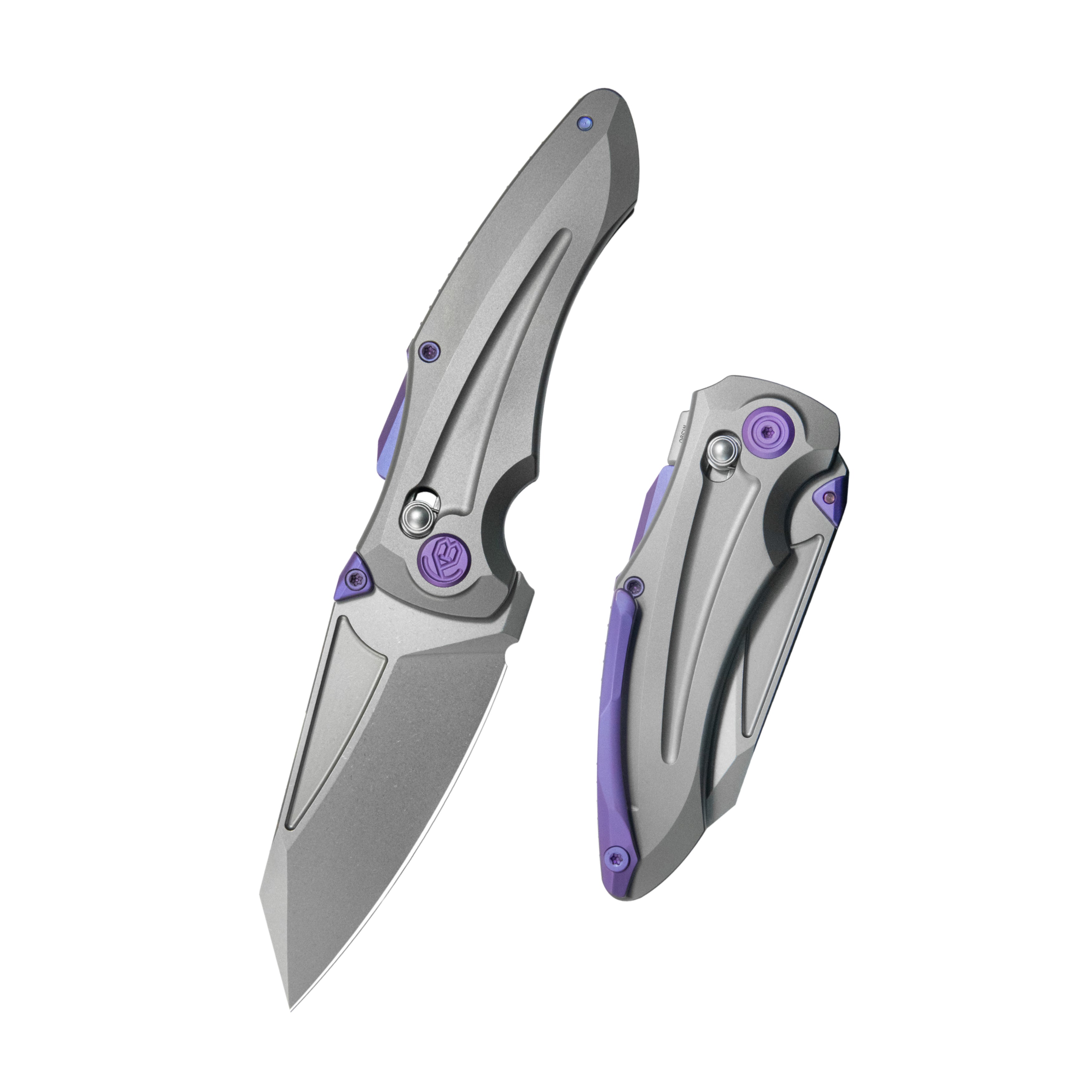 KB Sumo Crossbarlock Folding Knife Sandblast Titanium Handle 3.15