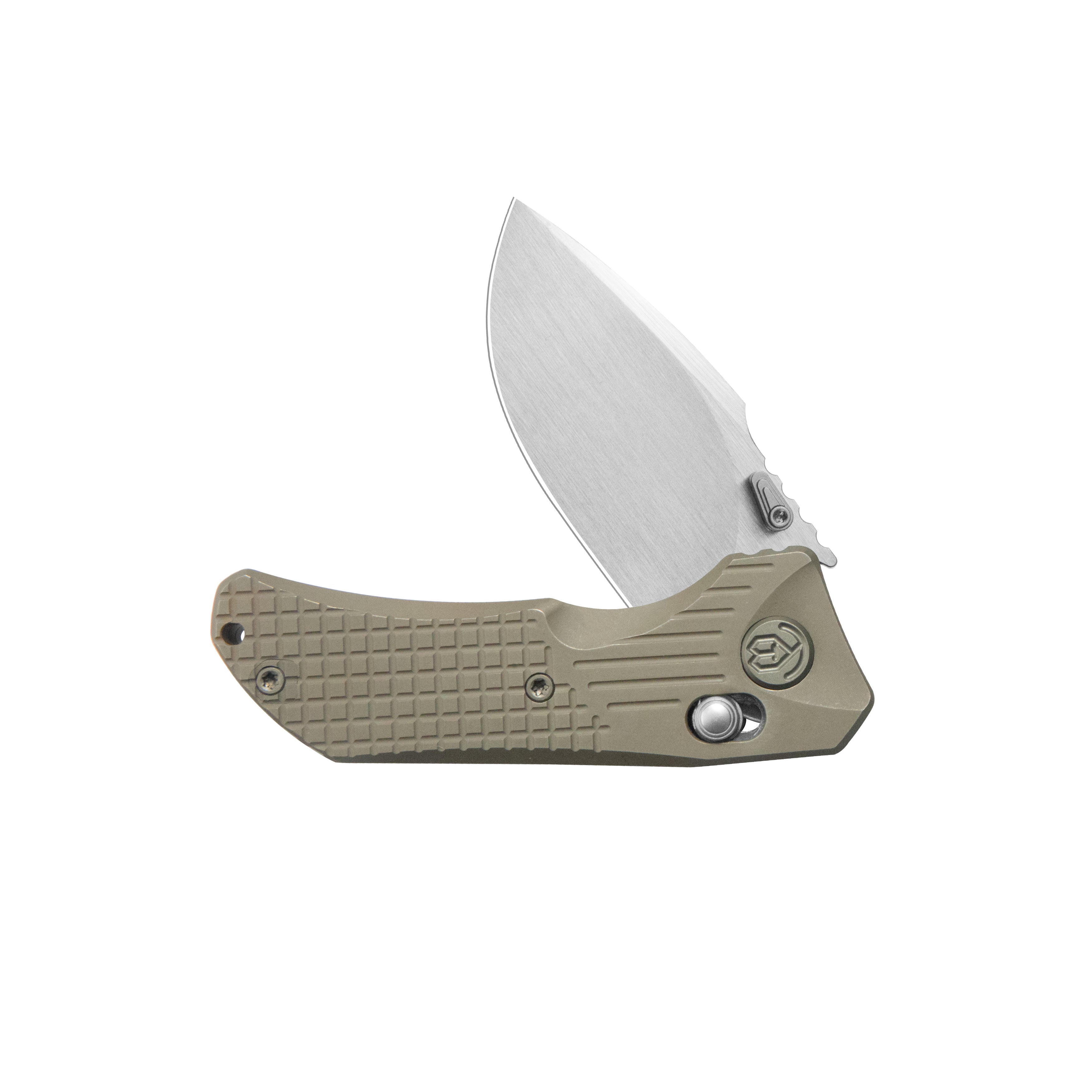 KB Jarpen Folding Knife Bronze Ano Titanium Handle 2.36'' Hand Rubbed Satin CPM S90V Blade KB415D