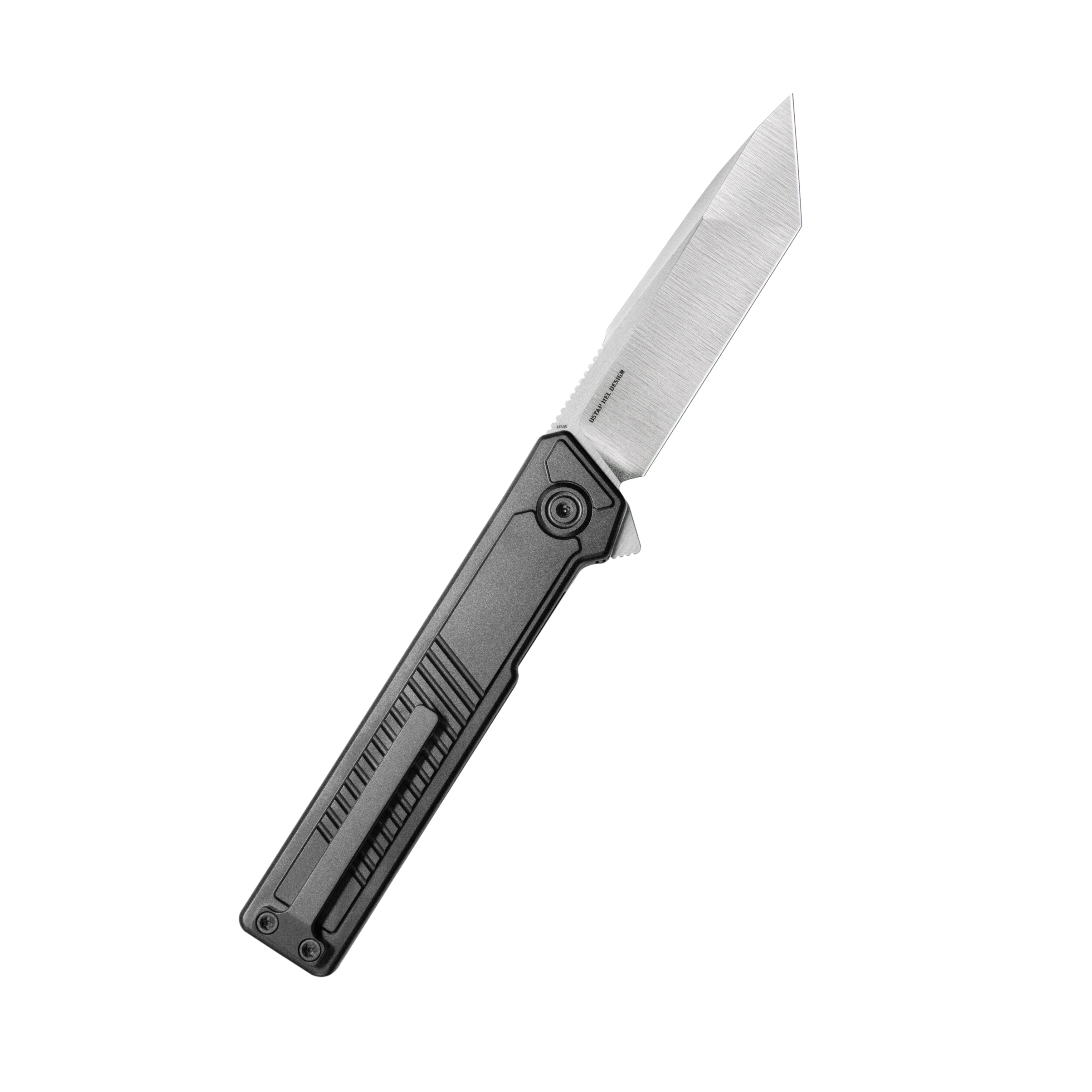 KB Yondu Double Detent Knife DLC Ti Micro Milling 2.87'' Tanto Satin M390 Blade KB420C