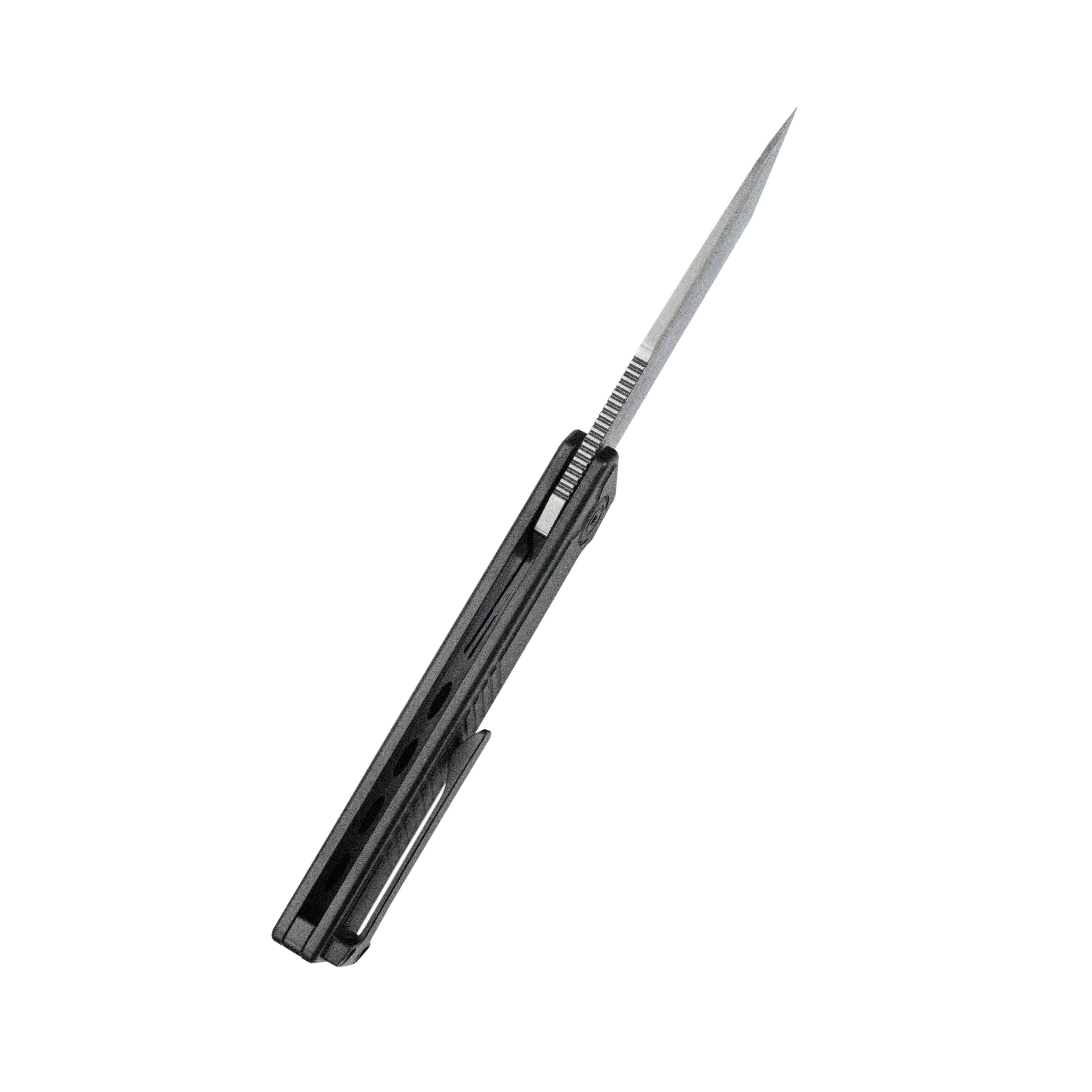 KB Yondu Double Detent Knife DLC Ti Micro Milling 2.87'' Tanto Satin M390 Blade KB420C