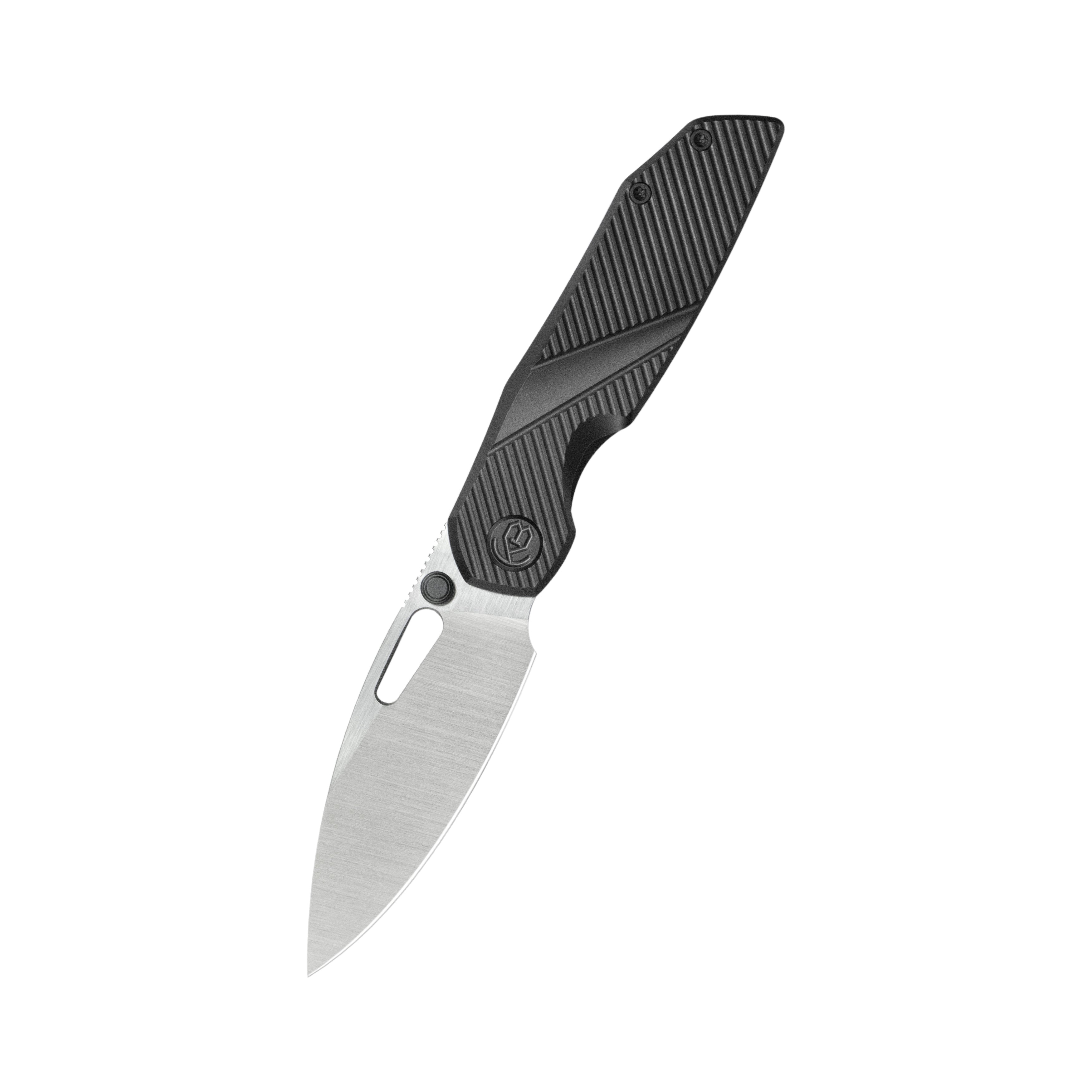 KB Sear Thumb Stud Open Folding Pocket Knife DLC Ti Micro Milling 2.99" Belt Satin S90V Blade KB457C