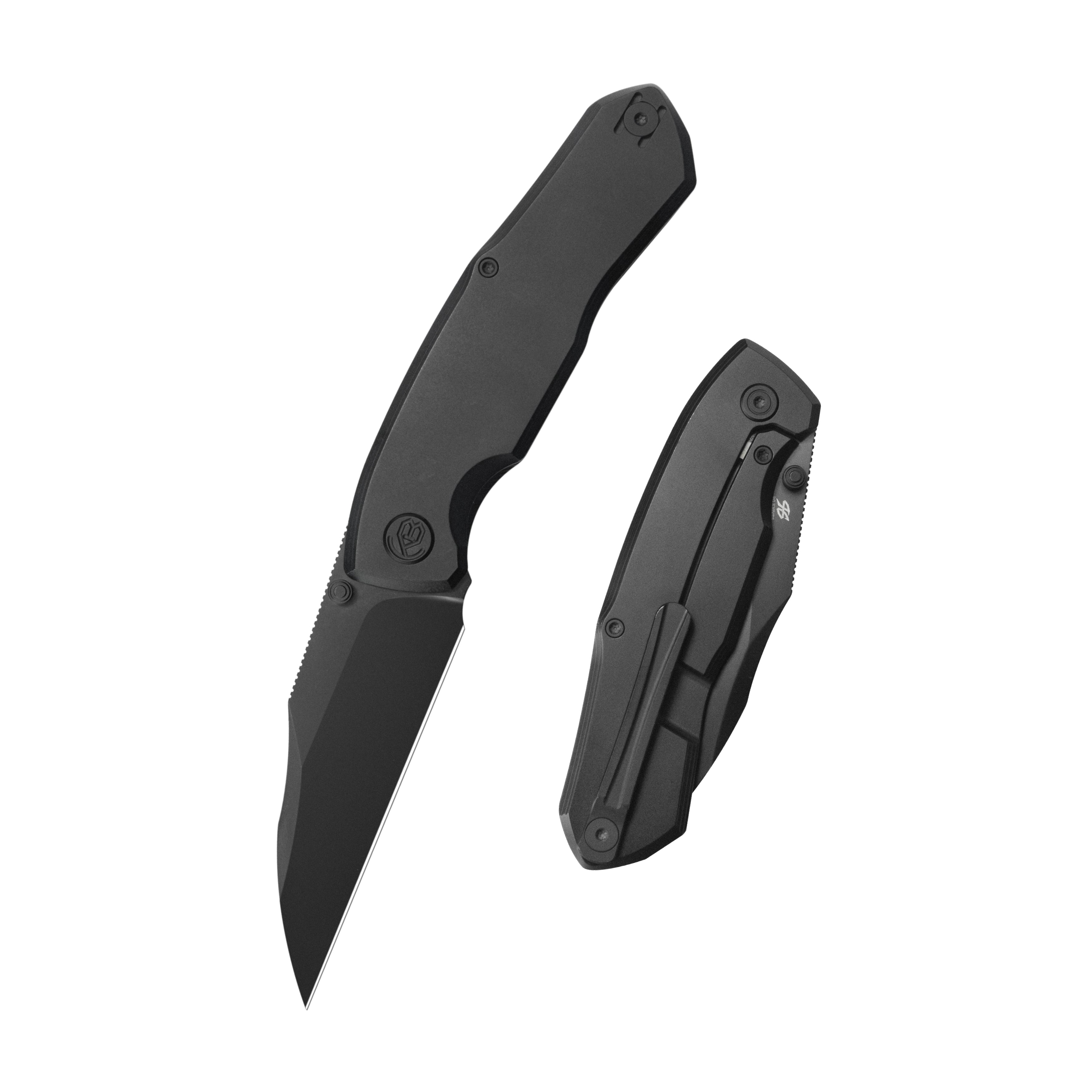 KB Mantra Folding Knife DLC Titaniuim Handle 3.27'' DLC M390 Blade KB459C