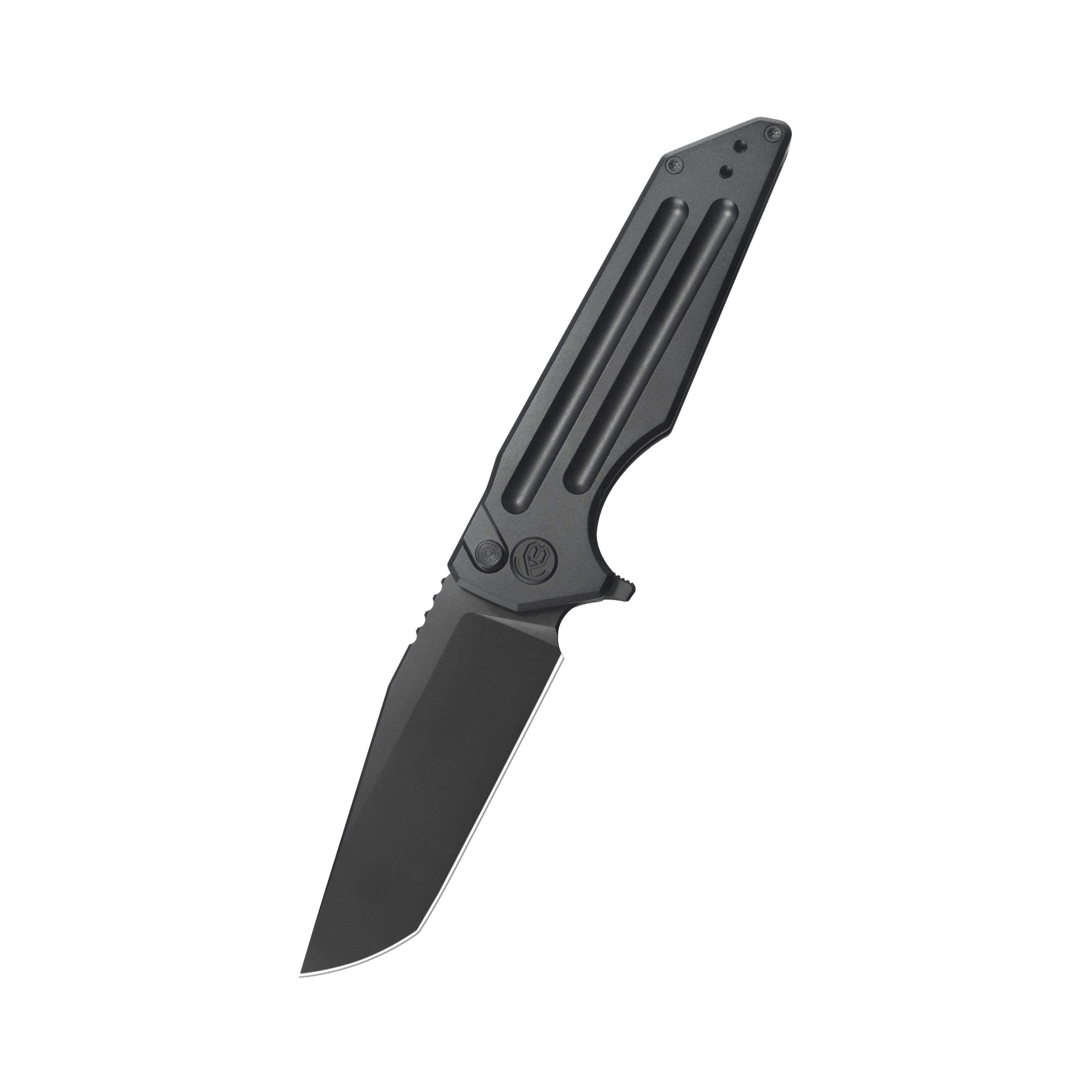 KB Relentless Folding Knife DLC Titanium Handle 3.46'' DLC M390 Blade KB462C