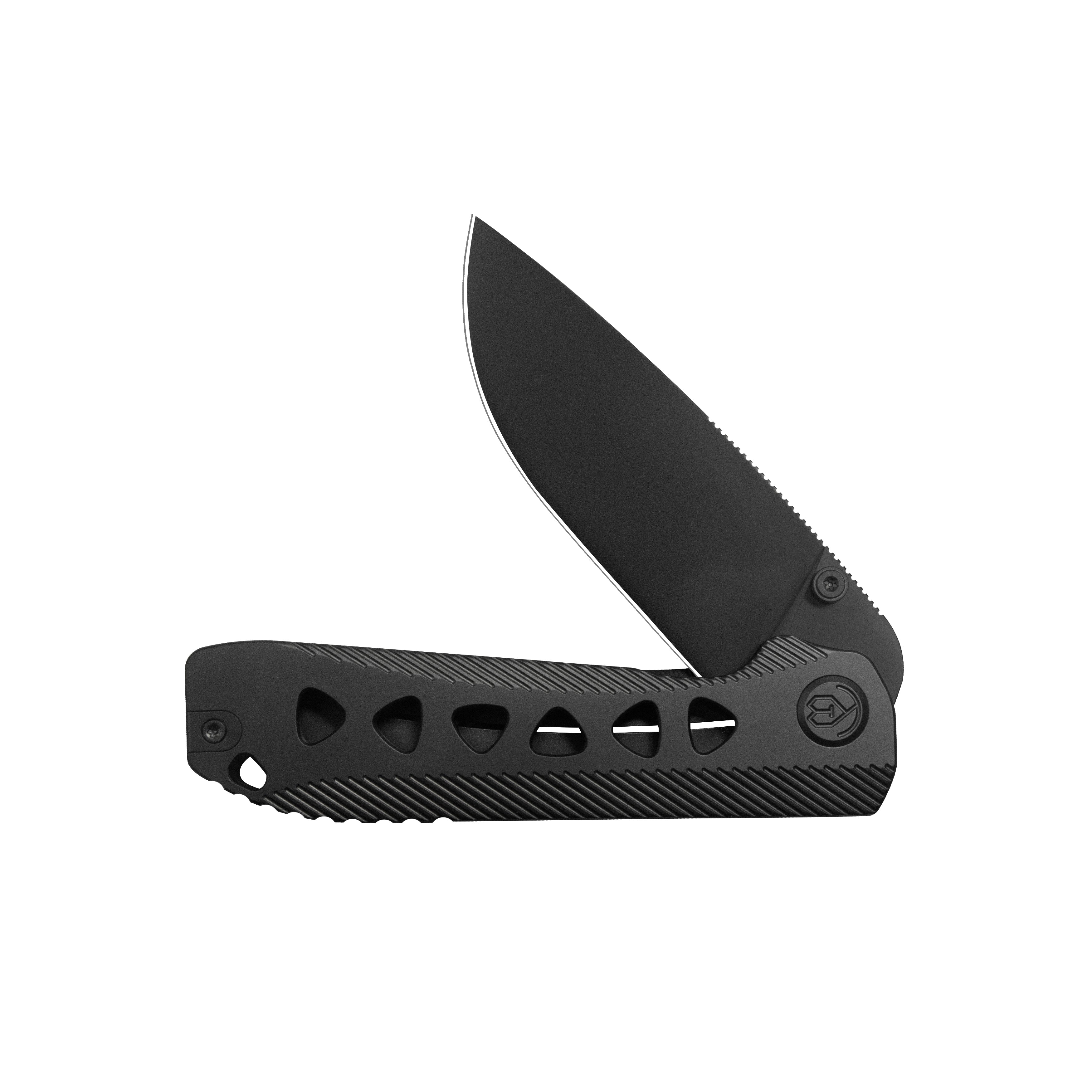 KB Zephyr Tactical Folding Knife Regular DLC Integral Titanium Handle 4.65" Regular DLC M390 KB470C
