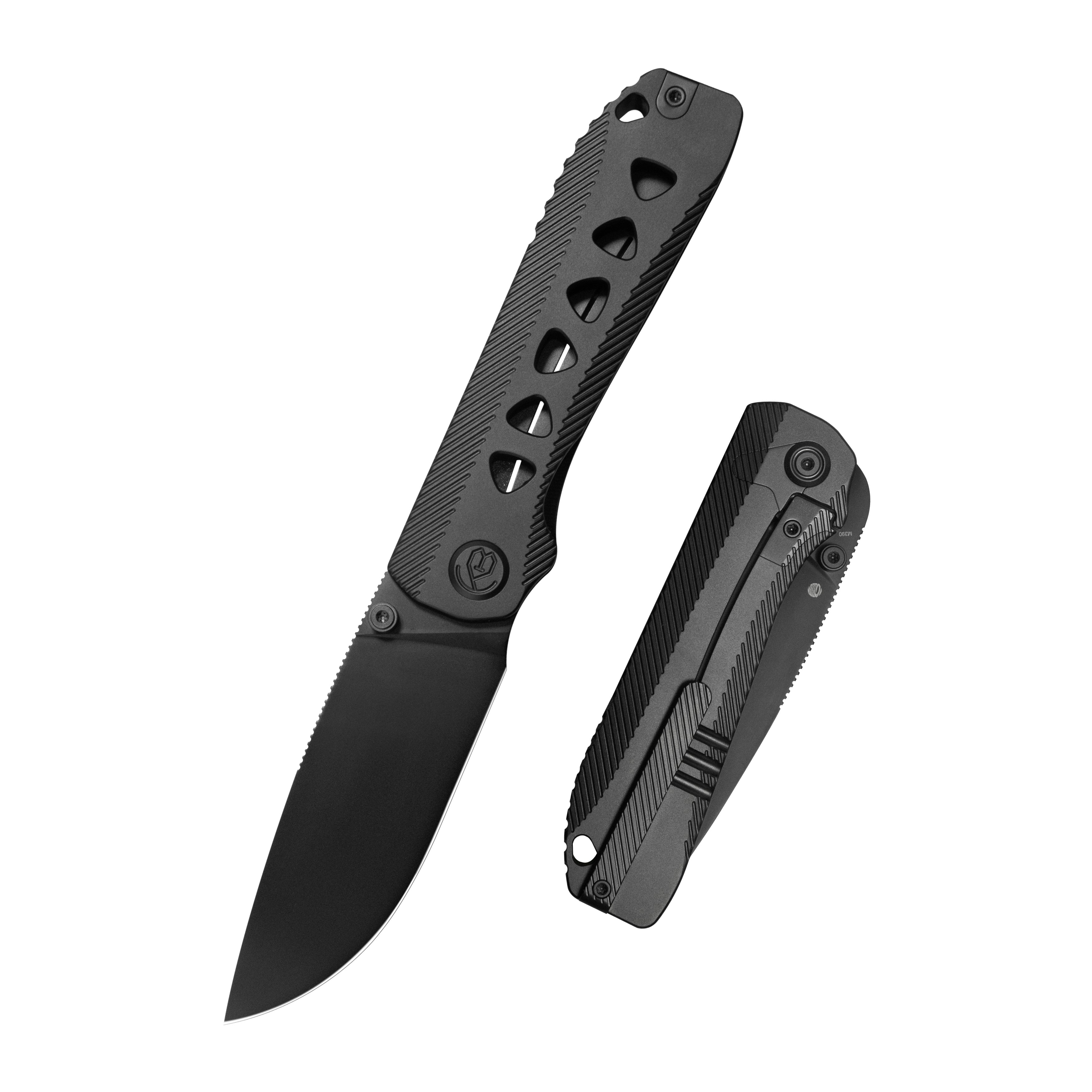 KB Zephyr Tactical Folding Knife Regular DLC Integral Titanium Handle 4.65" Regular DLC M390 KB470C