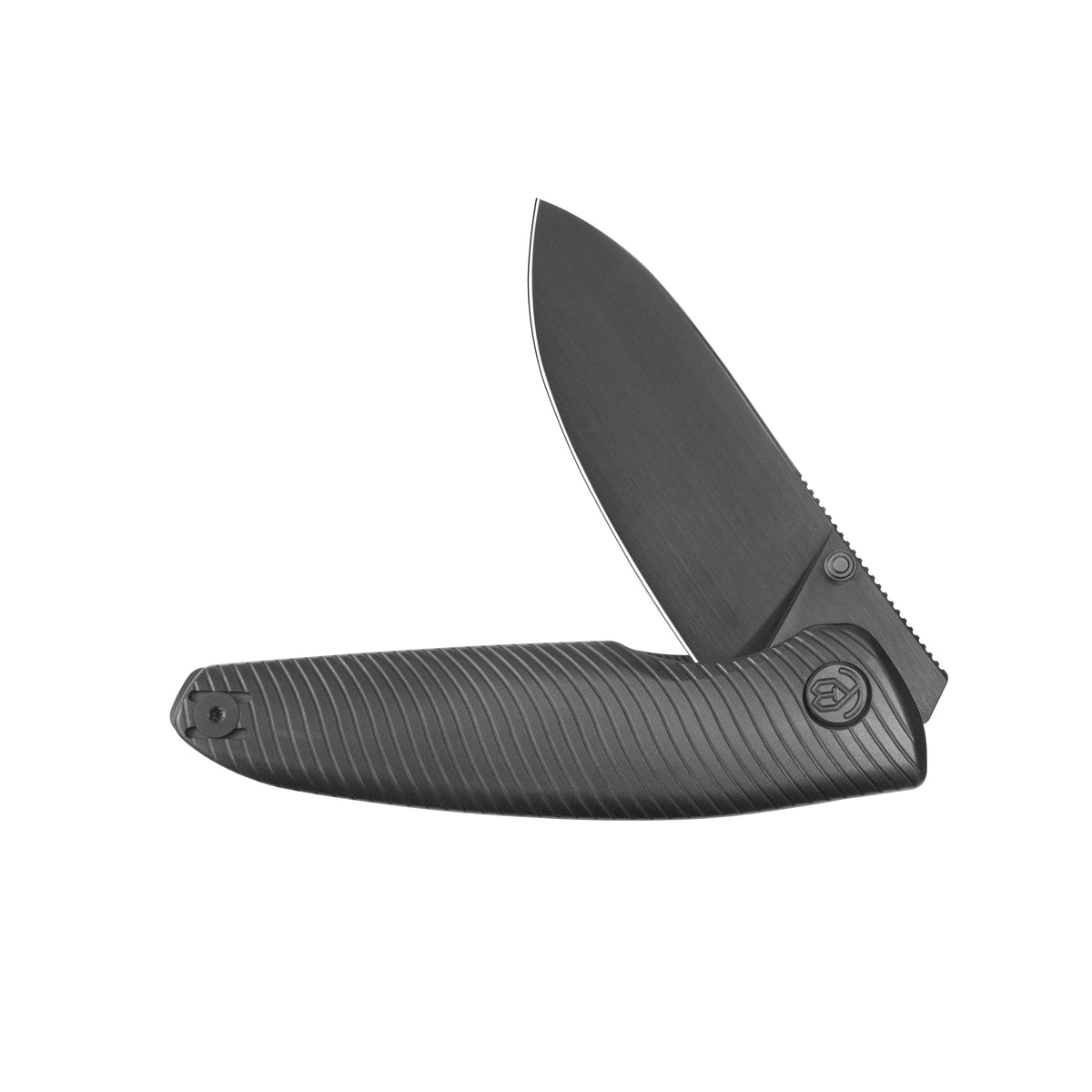 KB Cargo Folding Knife Black PVD Titanium Handle 3.15" DLC M390 Blade KB480C