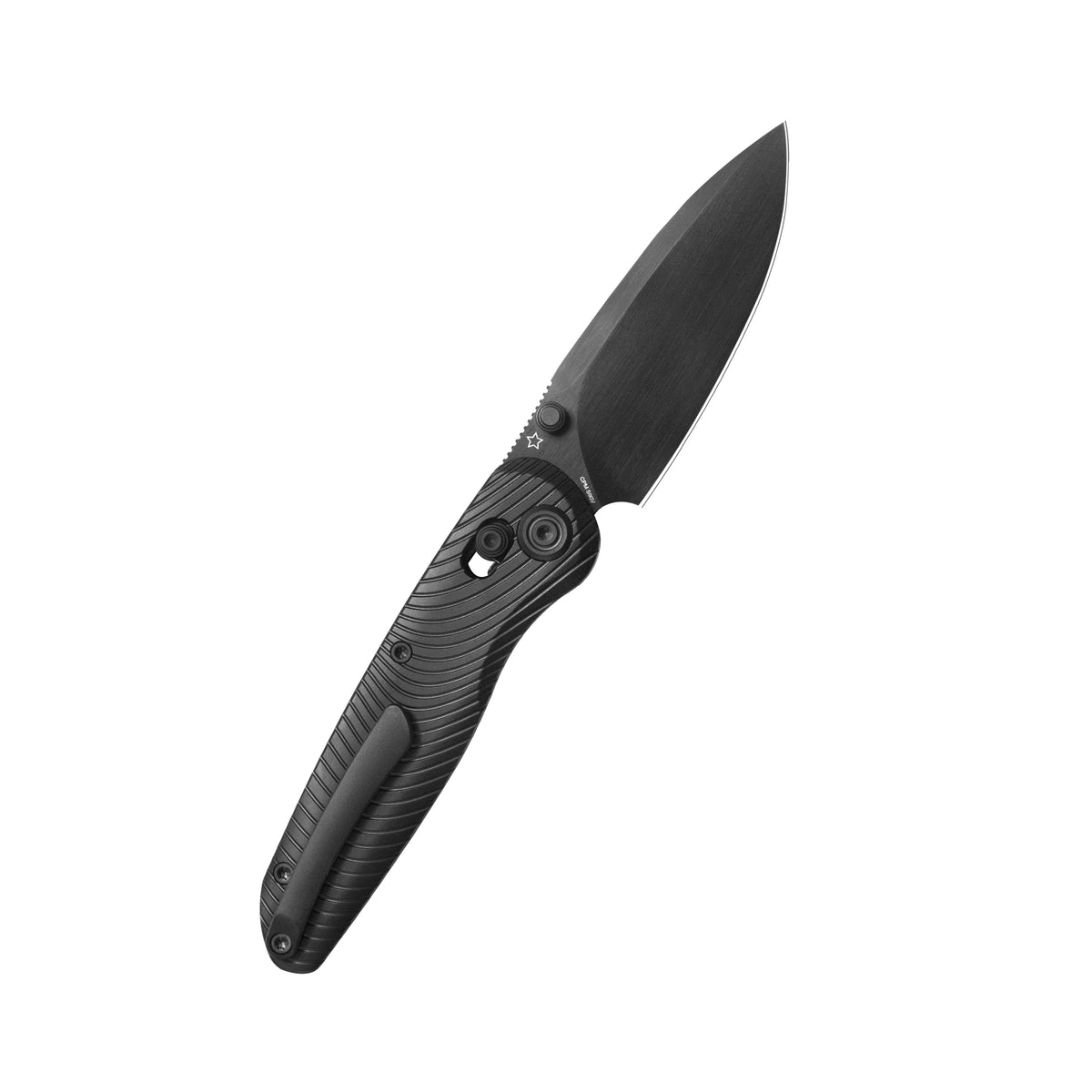 KB Small Pioneer Folding Knife DLC Titanium Handle 2.99" DLC S90V Blade KB482D