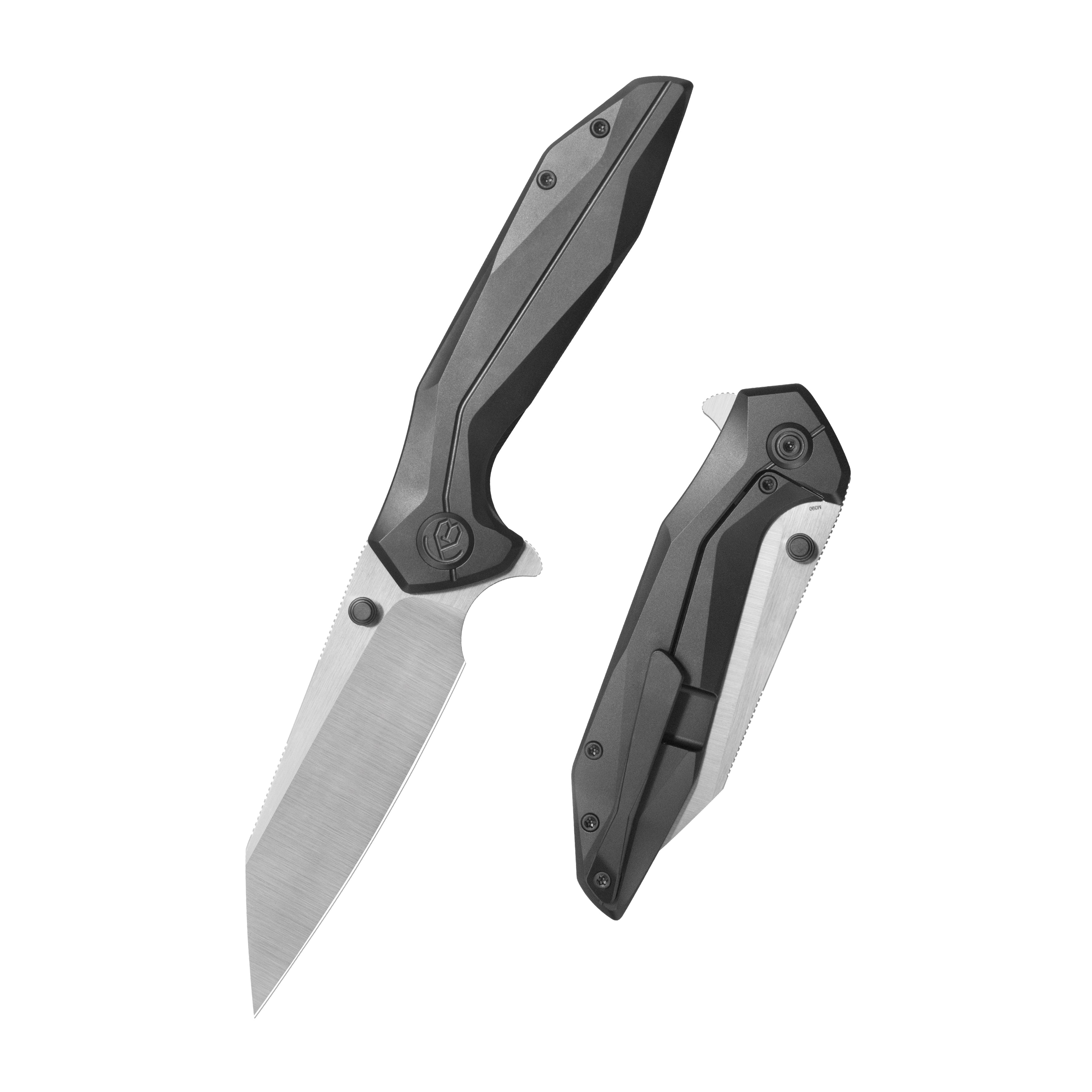 KB Nova Reverse Tanto Frame Locking Folding Knife DLC Titanium Handle