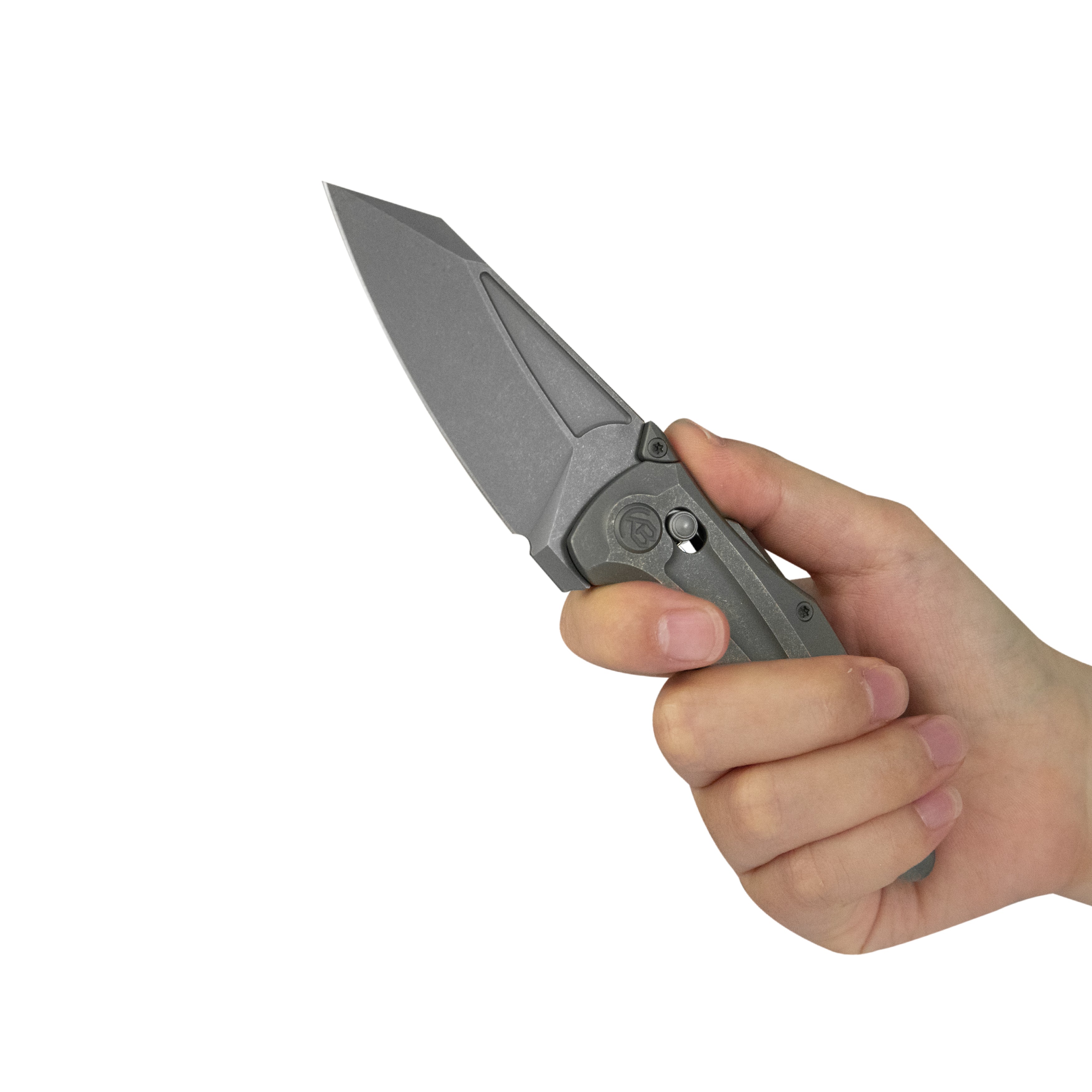 KB Sumo Crossbarlock Folding Knife Darkwash Titanium Handle 3.15" Darkwash M390 Blade KB400G