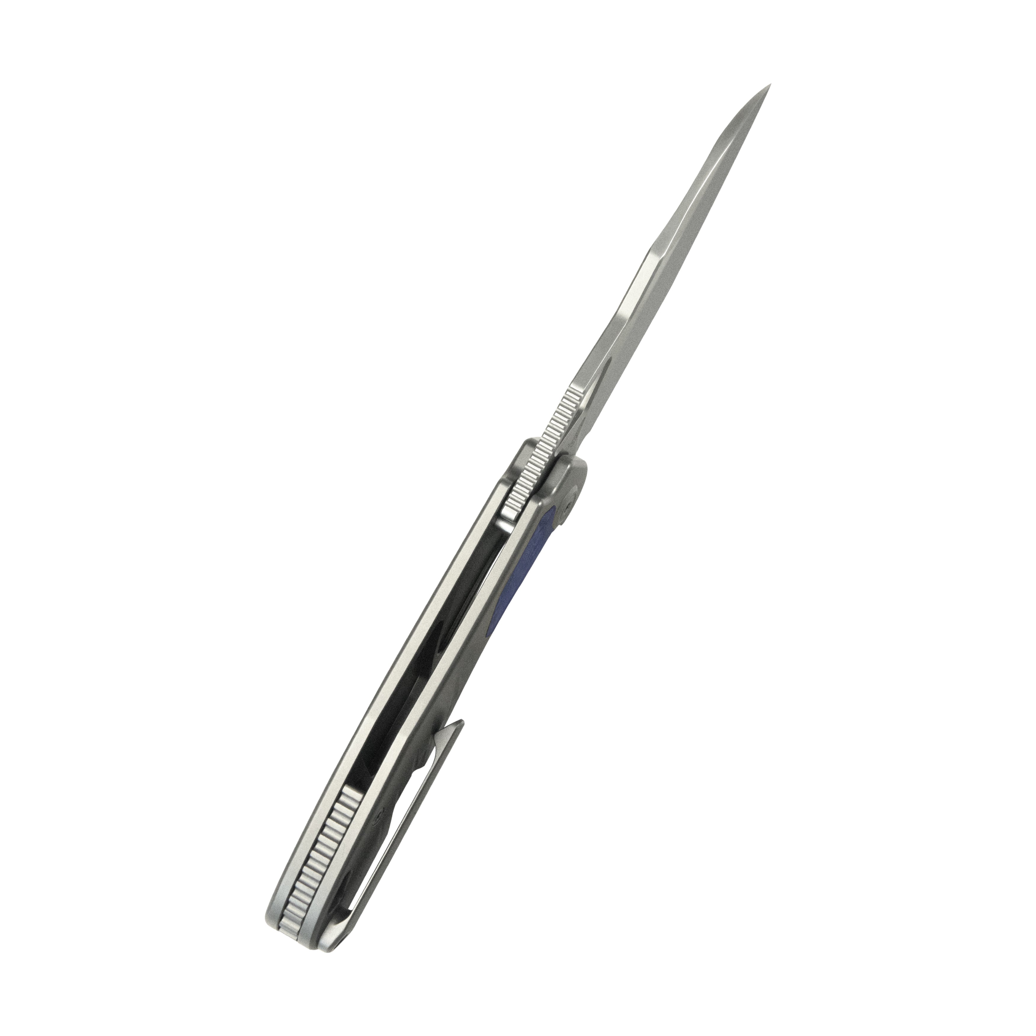 KB Sudden Frame Lock Pocket Folding Knife Sandblast Titanium w/ Timasc