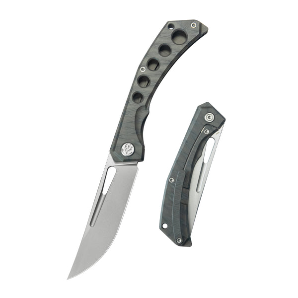 ☆YG3☆新品弦交換済☆美品☆CatingBard モッキンバード ブラック☆ Bradford Guardian3 Knife | M390 Steel | Sabre Grind Drop Point