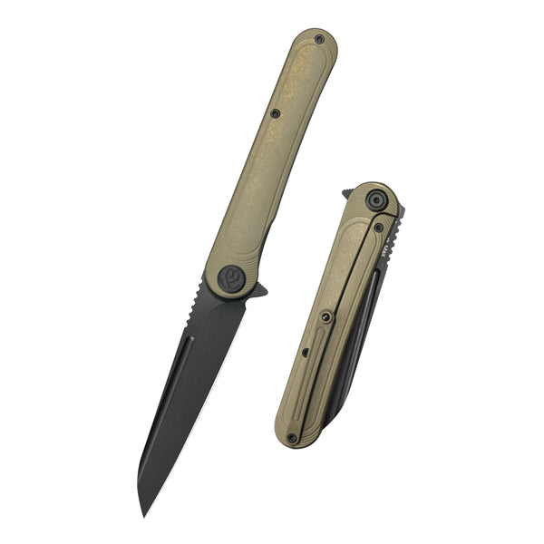 KB Dandy Frame Lock Gentlemans Pocket Folding Knife Bronze Ti Handle 3