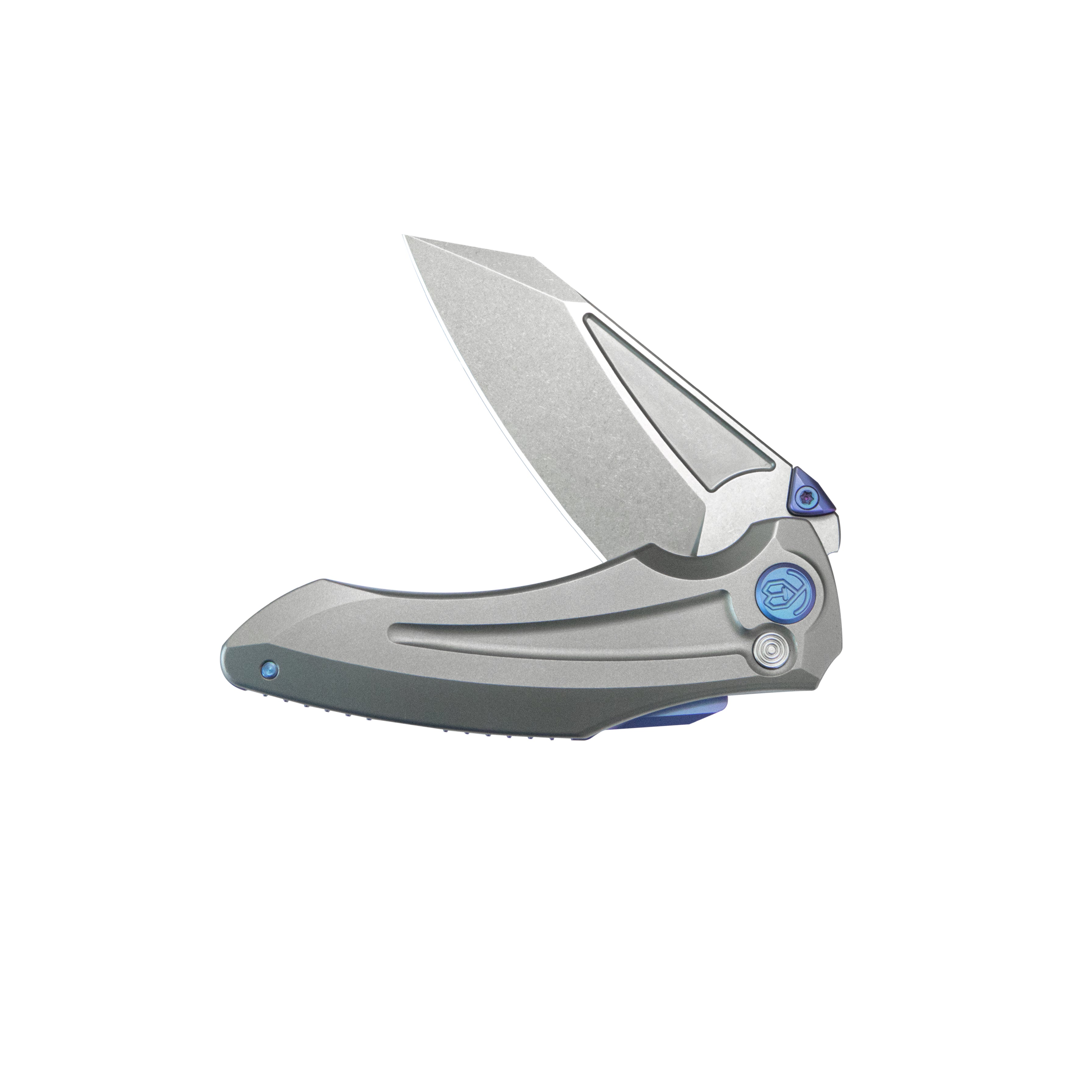 KB Sumo Folding Knife Gray Titanium Handle 3.15