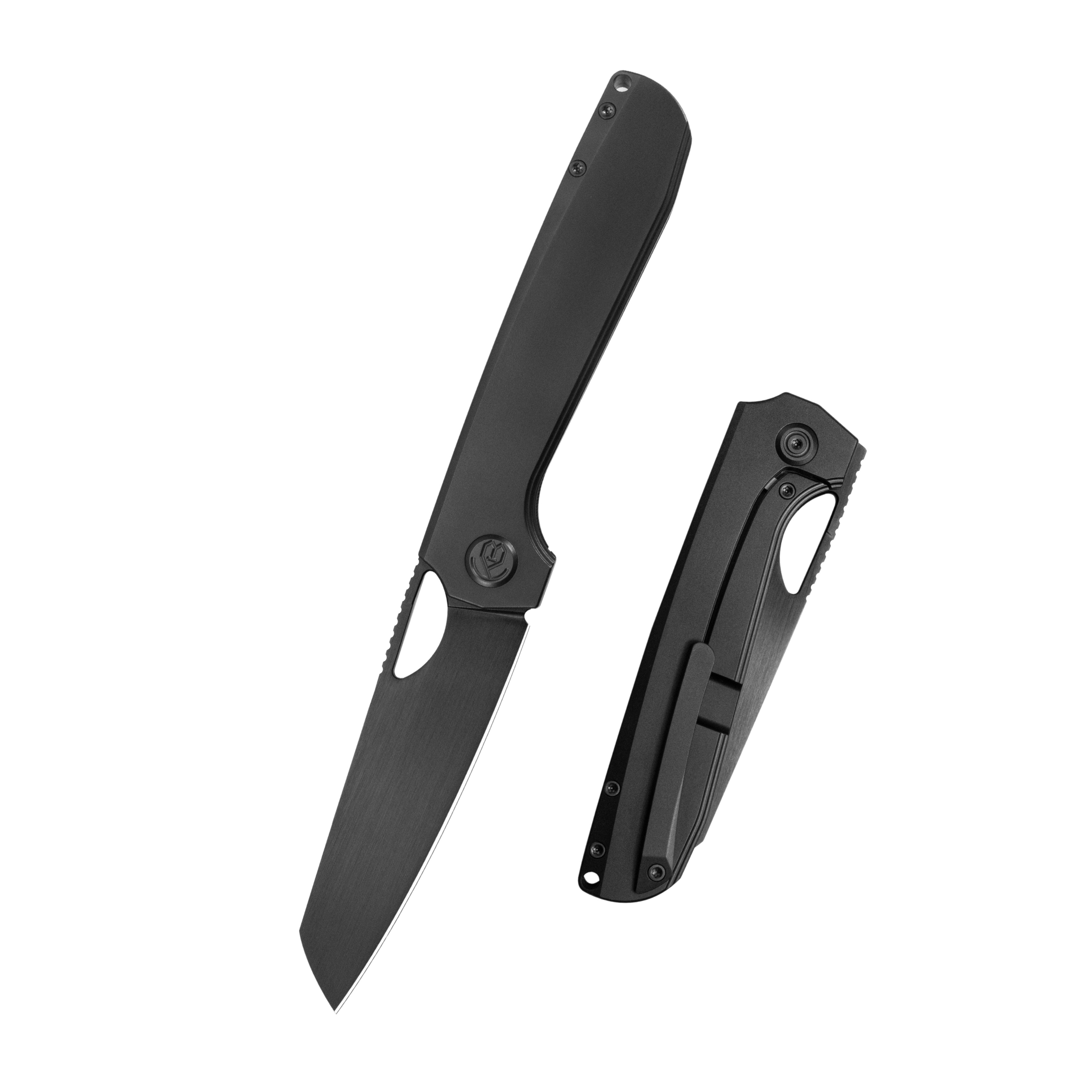 KB Elang Frame Lock Folding Knife DLC Titanium Handle 3.86" DLC M390 Blade KB339D