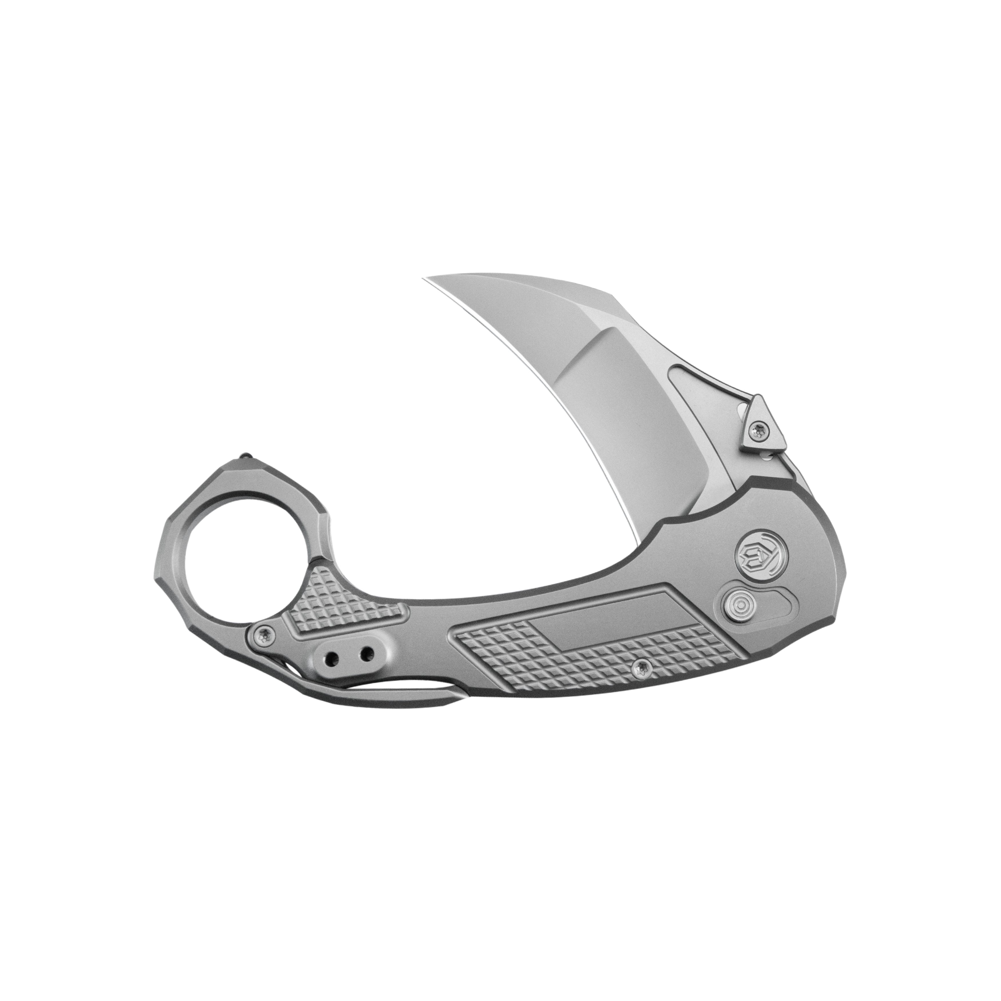 KB Tactical Toucan Folding Knife Sandblasting Titanium Handle 2.36'' Sandblasting 20CV Blade KB463A