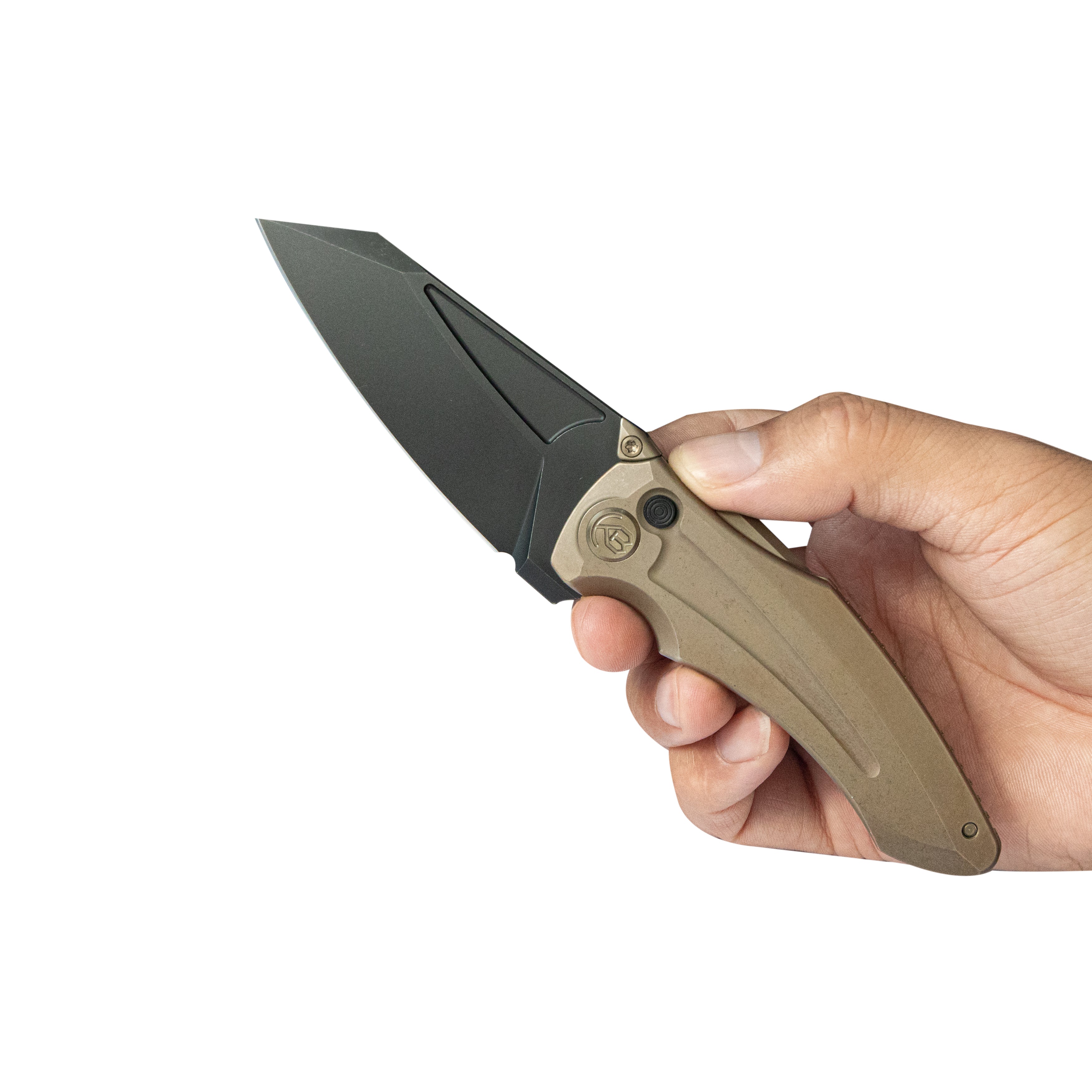 KB Sumo Folding Knife Bronze Titanium Handle 3.15
