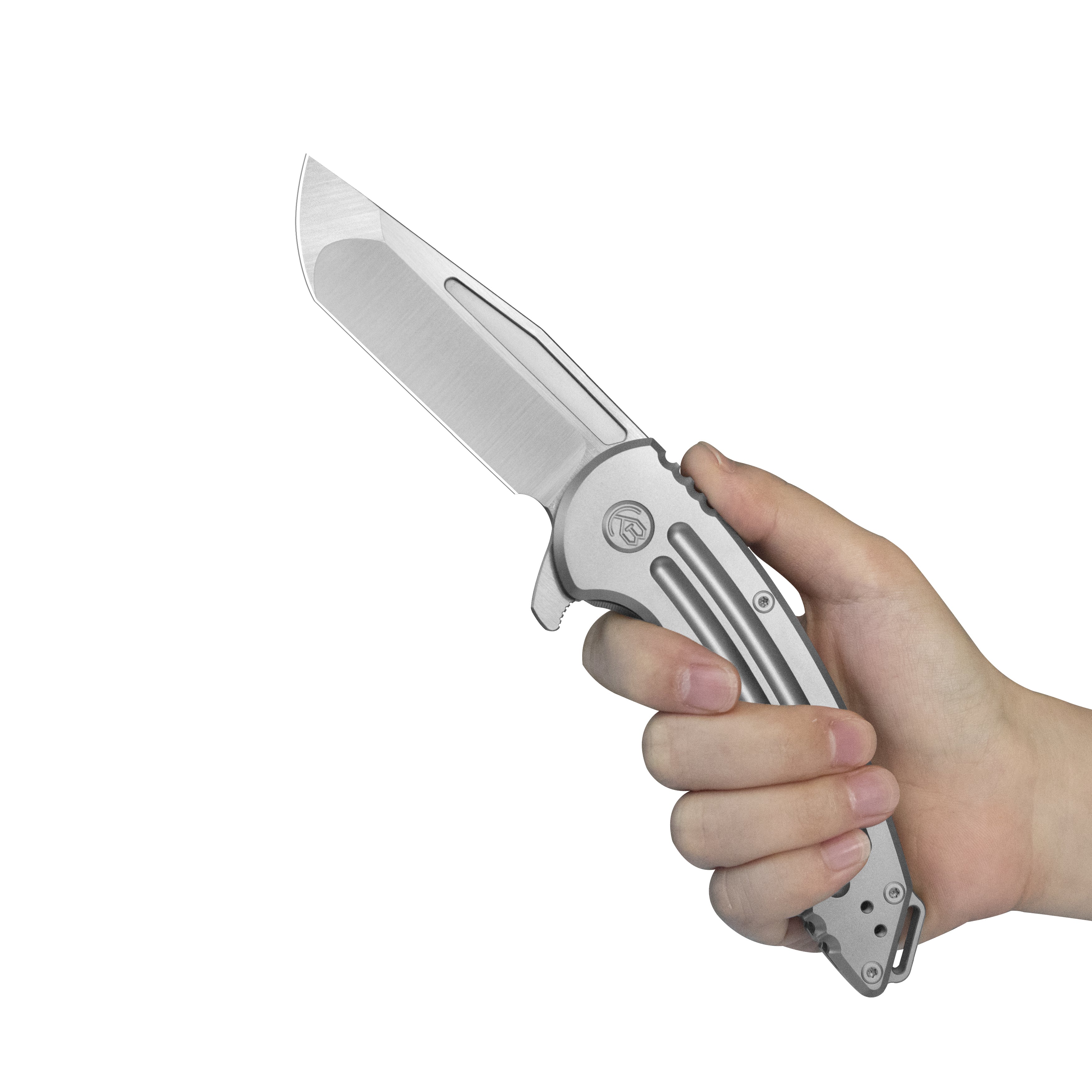EYEFUNNY シルバー カフバング EYEFUNNY シルバー カフバング KB Husky Tactical Flipper Folding