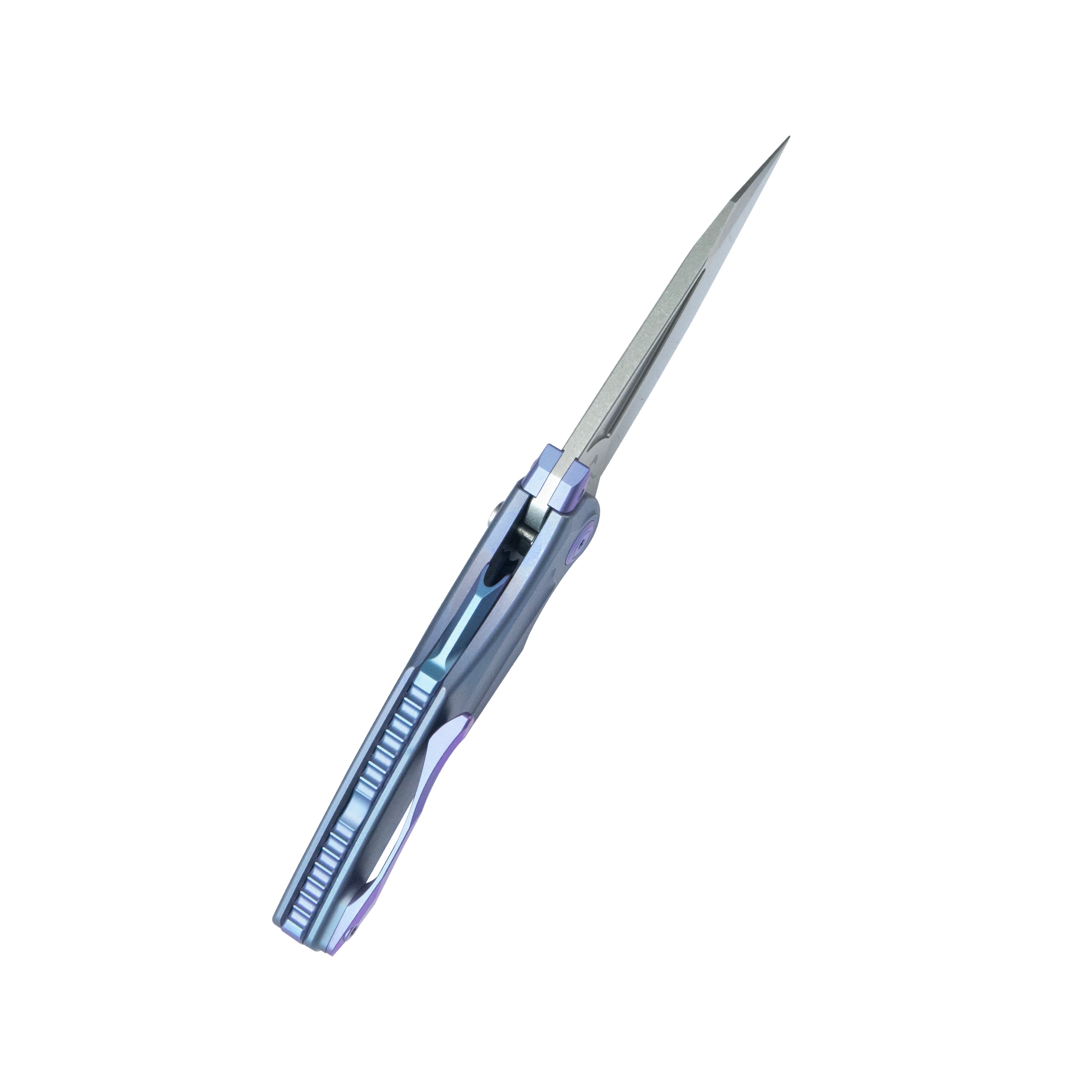 KB Sumo Folding Knife Blue Titanium Handle 3.15